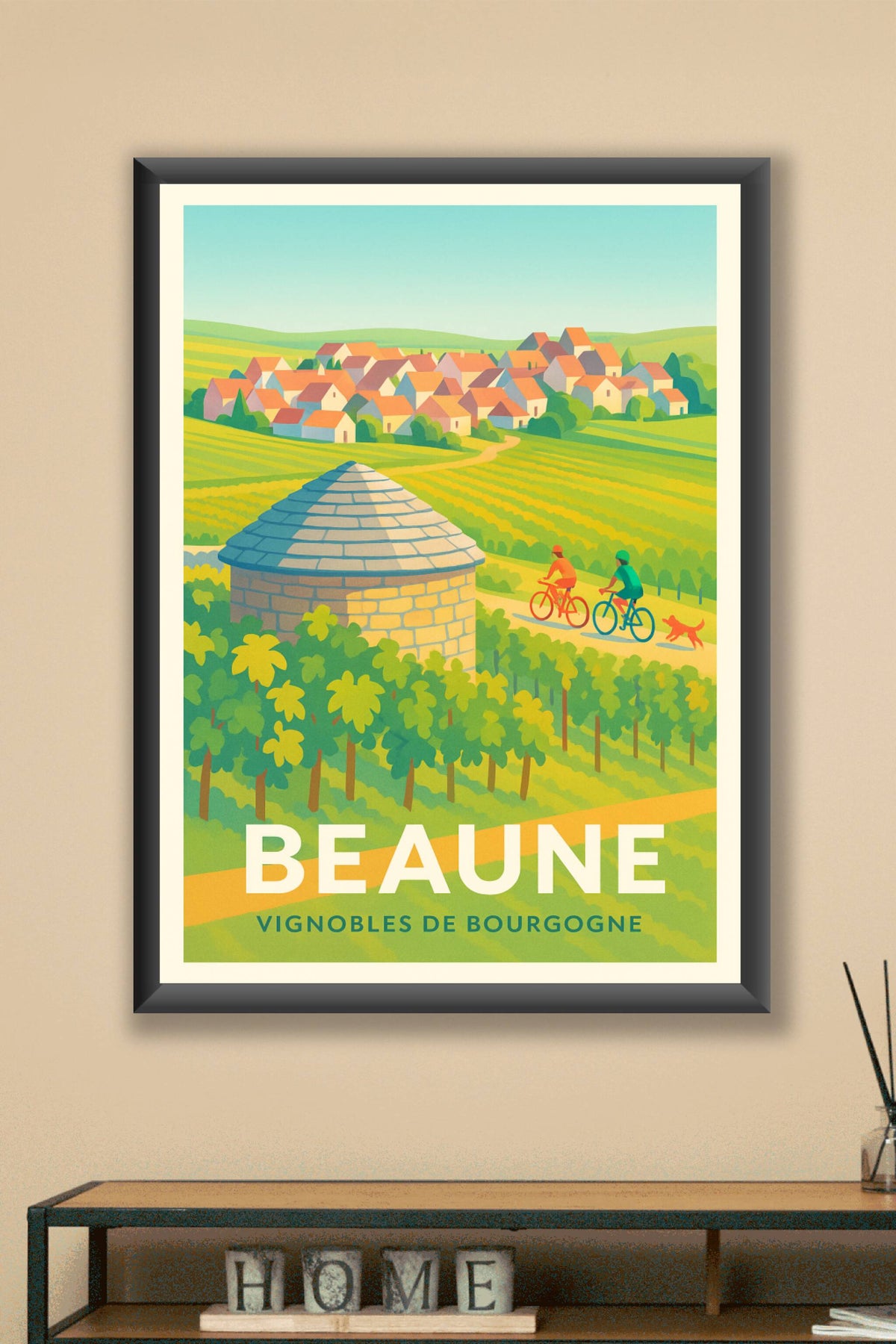 Affiche Beaune — Charme et vignobles de Bourgogne · poster d'art de Beaune