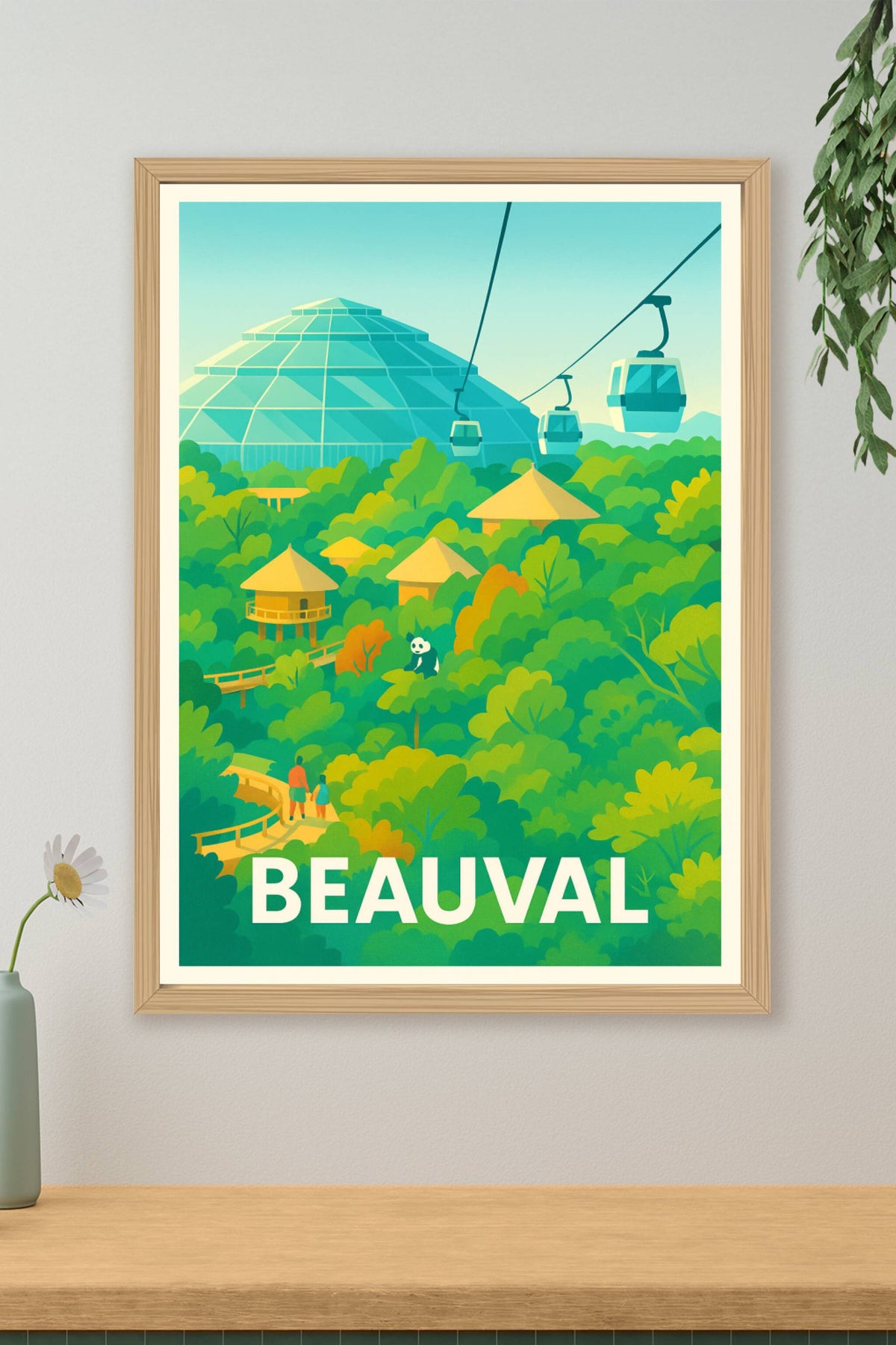 Affiche Beauval — Immersion au cœur de la nature sauvage · poster d'art de Beauval