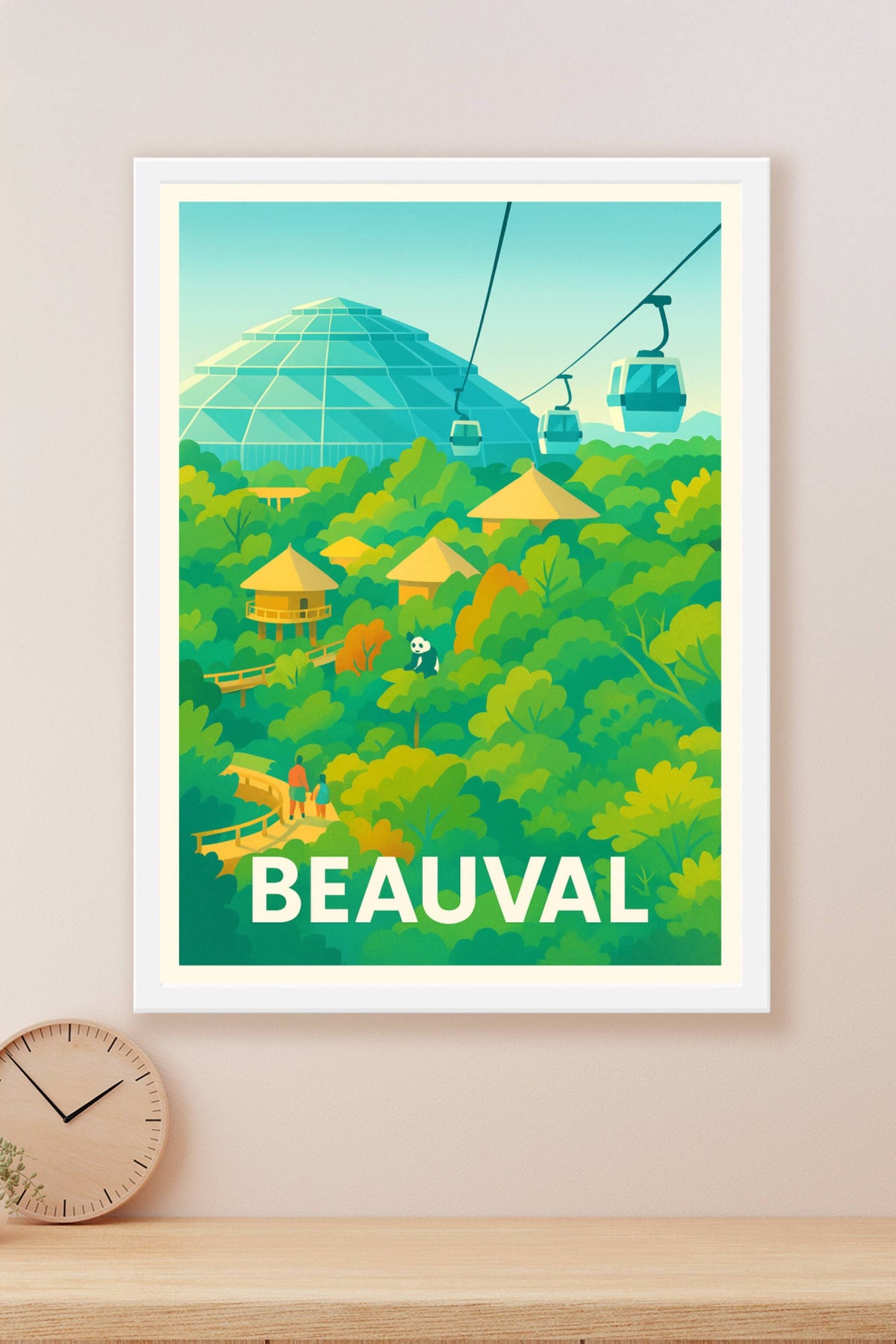 Affiche Beauval — Immersion au cœur de la nature sauvage · poster d'art de Beauval