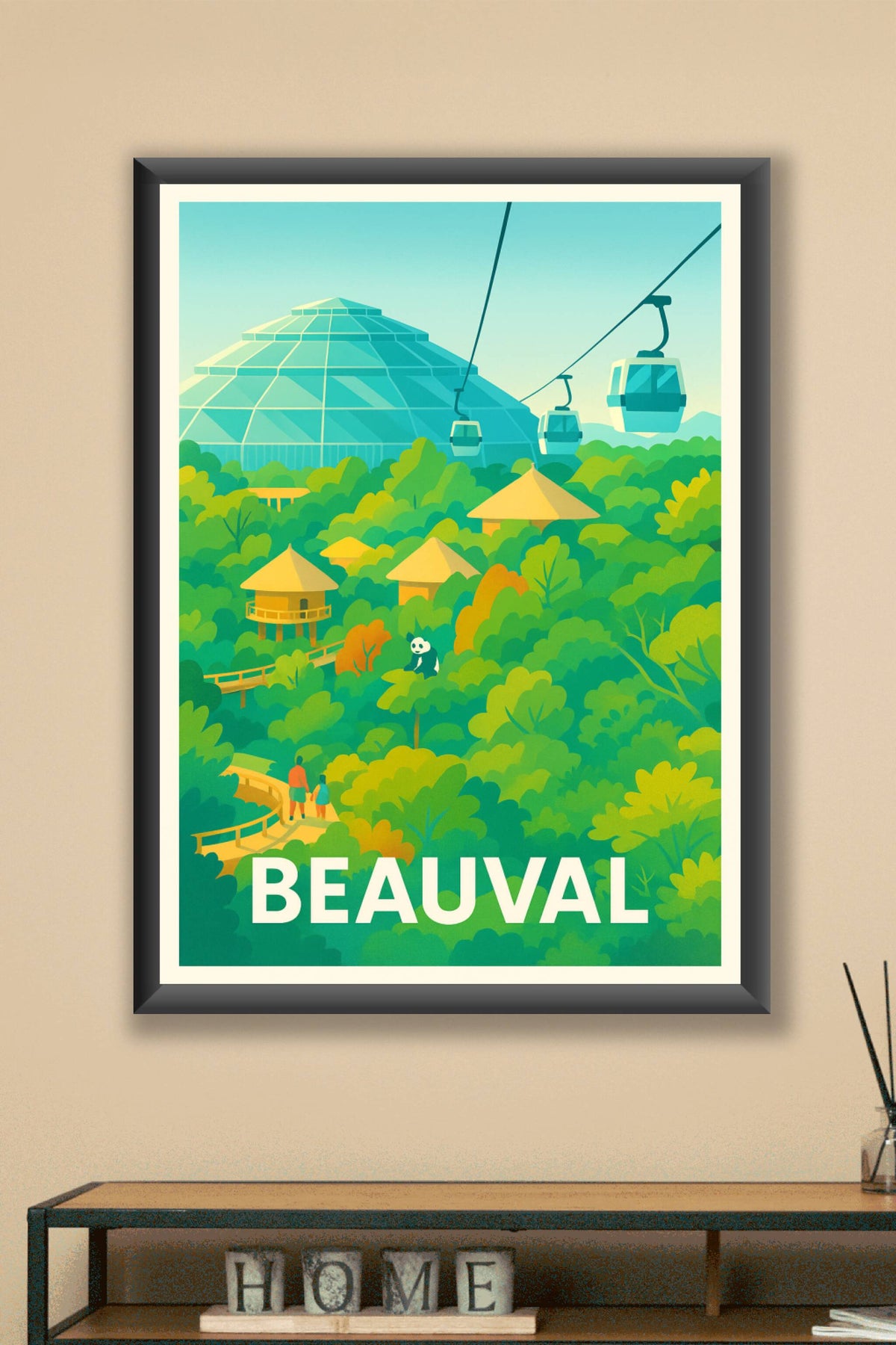 Affiche Beauval — Immersion au cœur de la nature sauvage · poster d'art de Beauval