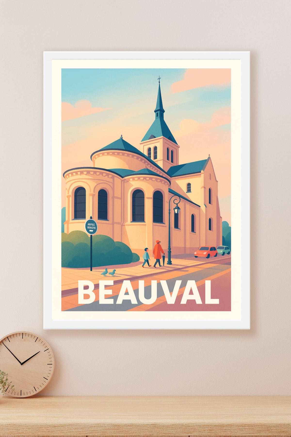 Affiche Beauval — Charme architectural et douceur de vivre · poster d'art de Beauval