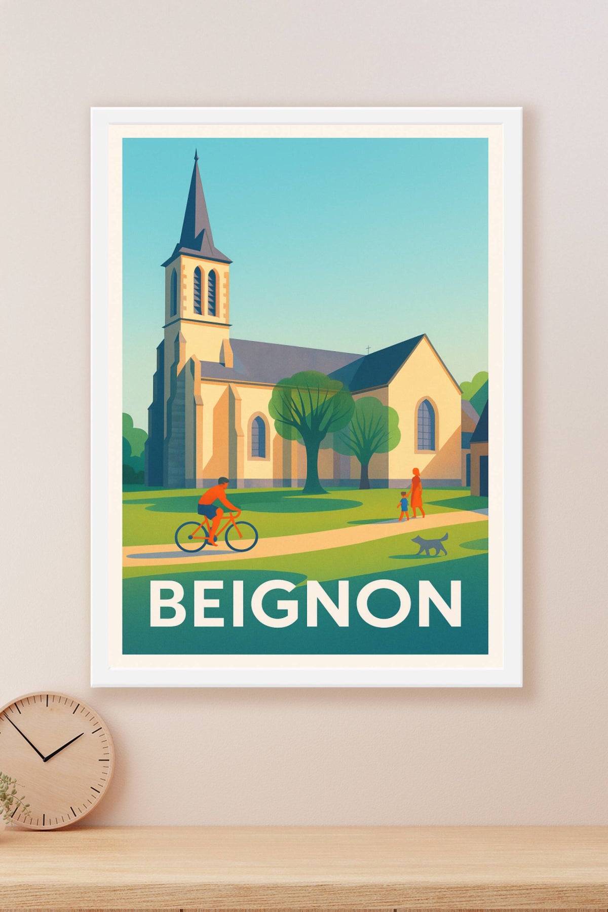 Affiche Beignon — Charme paisible au cœur du village · poster d'art de Beignon