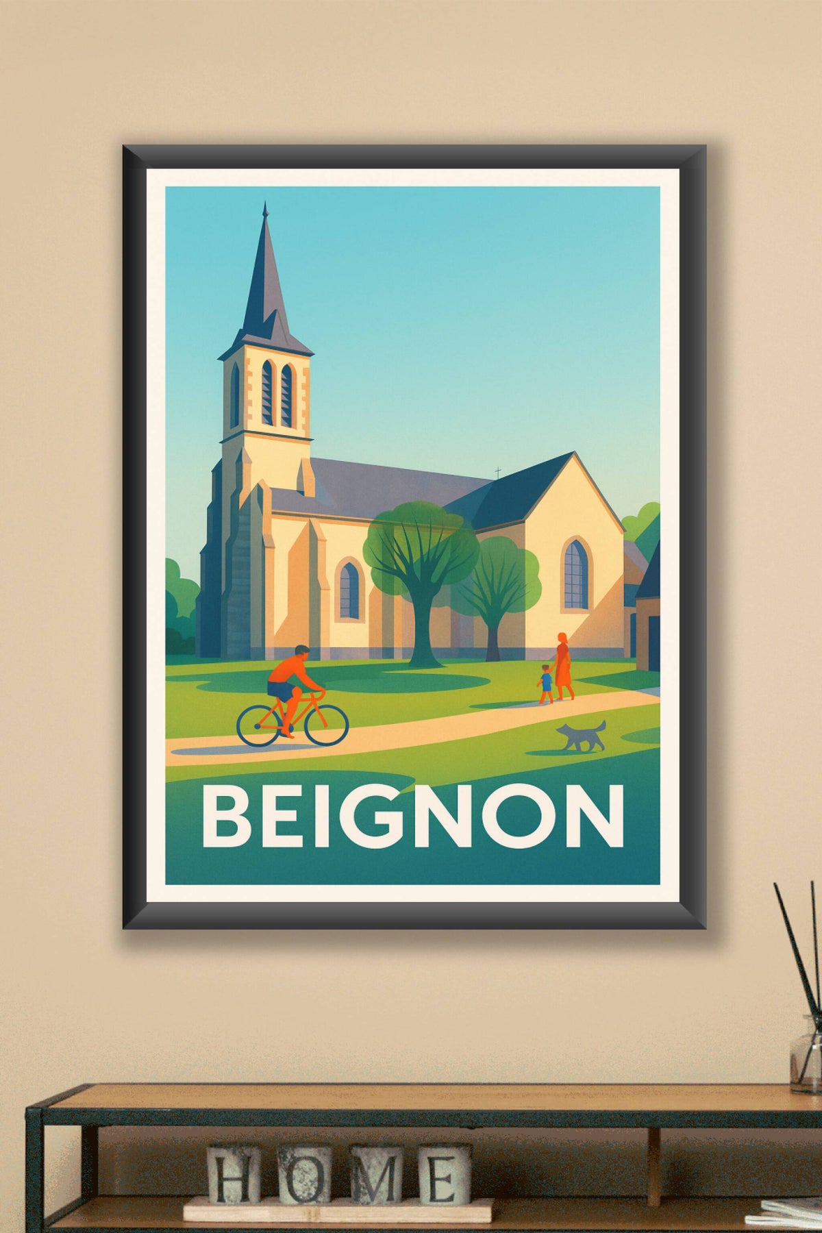 Affiche Beignon — Charme paisible au cœur du village · poster d'art de Beignon