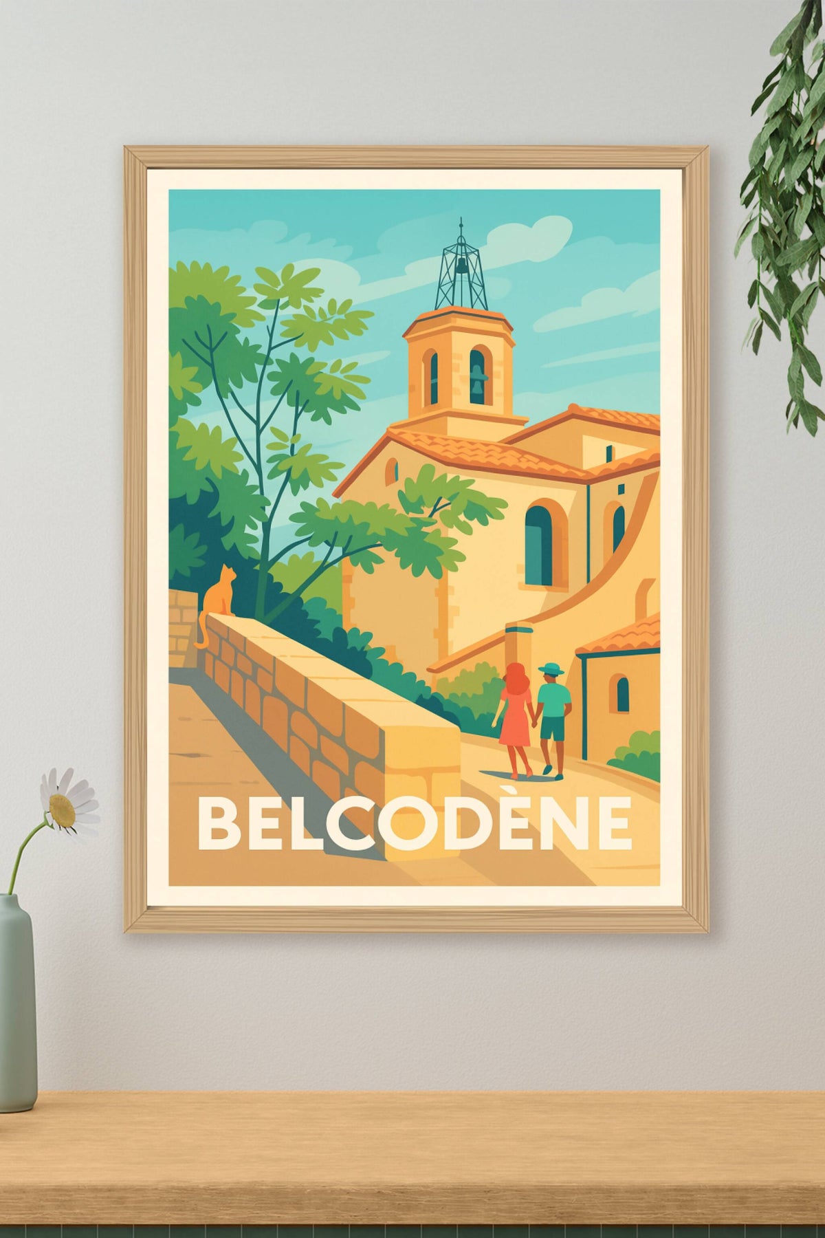 Affiche Belcodène — Charme et sérénité provençale · poster d'art de Belcodène