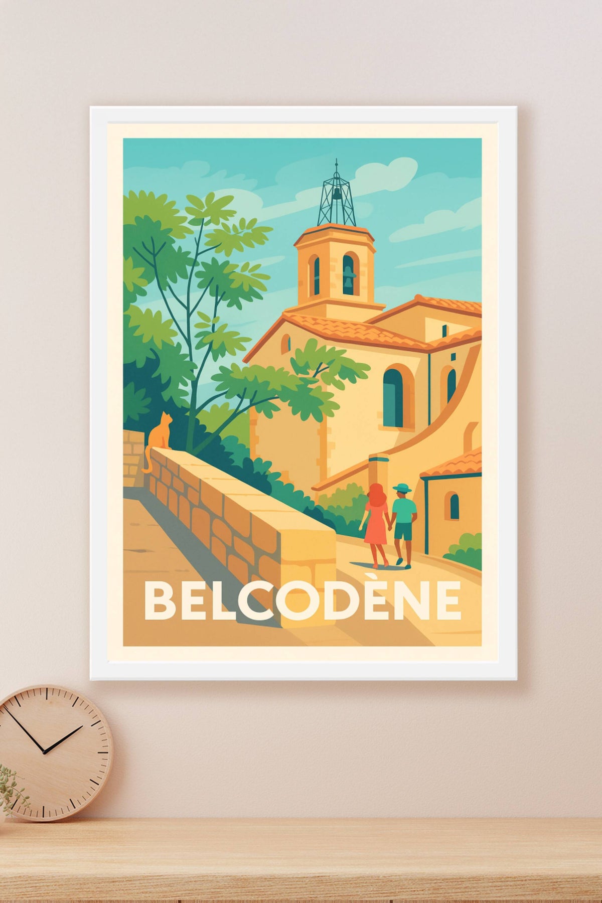 Affiche Belcodène — Charme et sérénité provençale · poster d'art de Belcodène