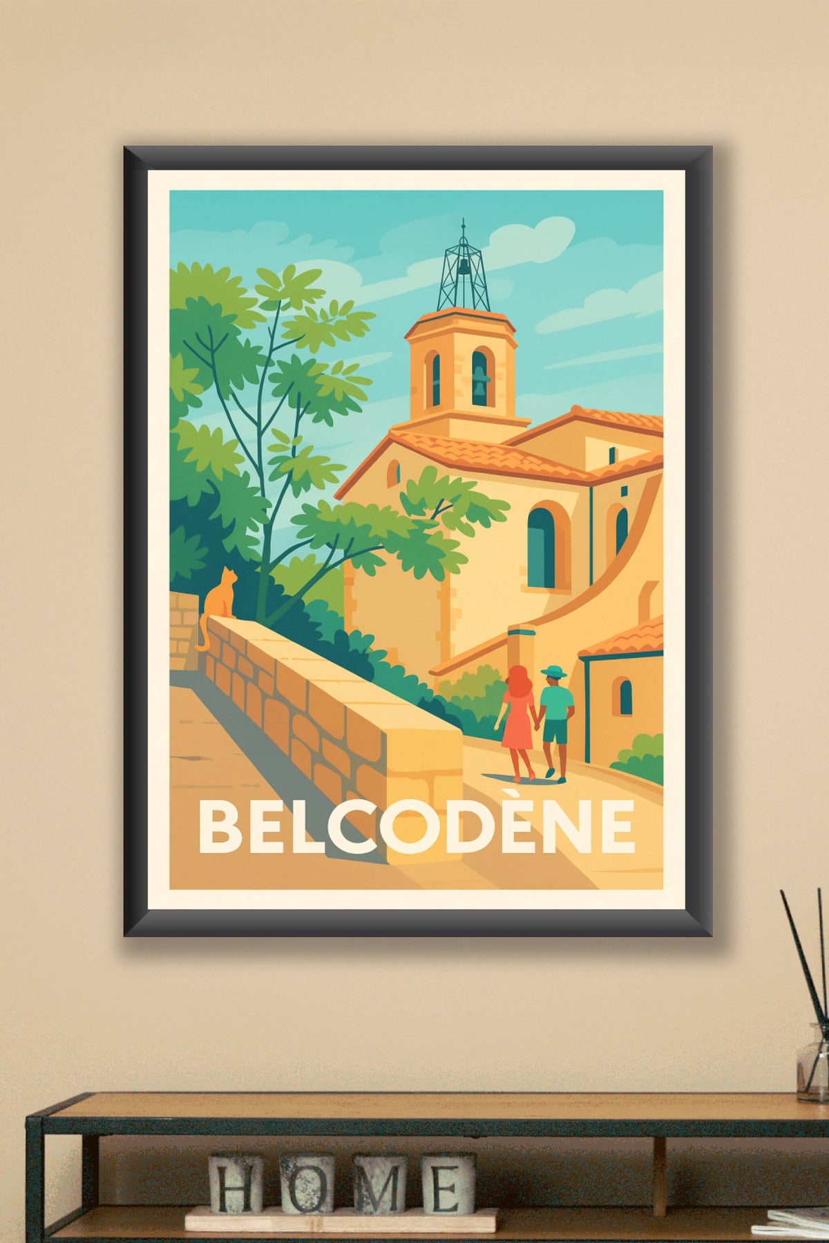 Affiche Belcodène — Charme et sérénité provençale · poster d'art de Belcodène