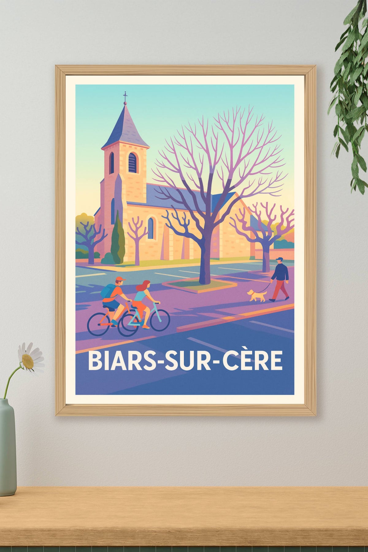 Affiche Biars-sur-Cère — Charme paisible et balade bucolique · poster d'art de Biars-sur-Cère