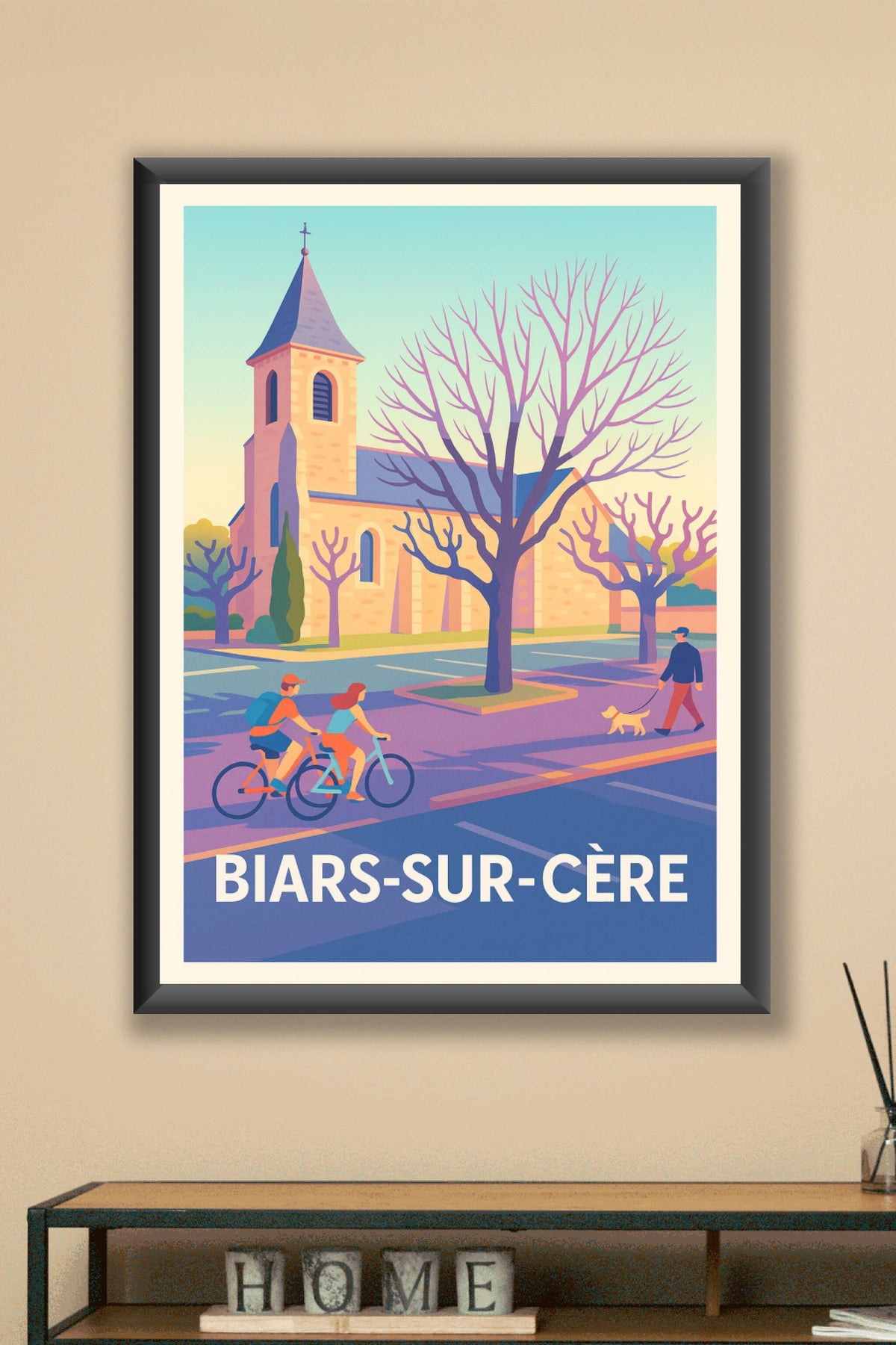 Affiche Biars-sur-Cère — Charme paisible et balade bucolique · poster d'art de Biars-sur-Cère