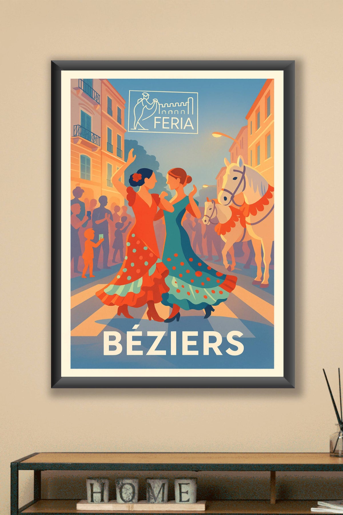 Affiche Béziers — L'Esprit Festif de la Feria · poster d'art de Béziers