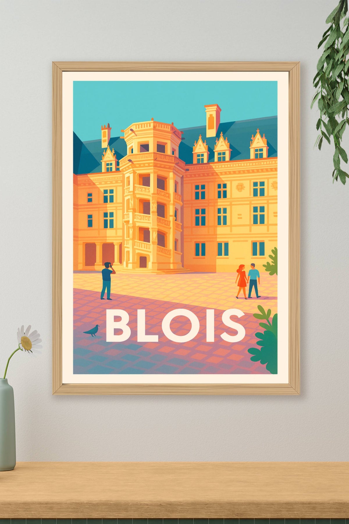 Affiche Blois — L'élégance Renaissance au Château · poster d'art de Blois