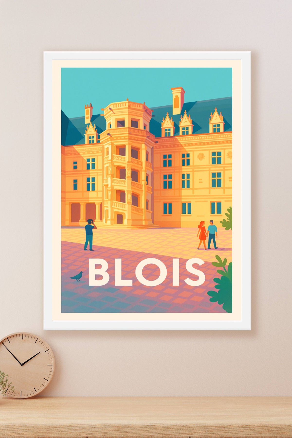 Affiche Blois — L'élégance Renaissance au Château · poster d'art de Blois