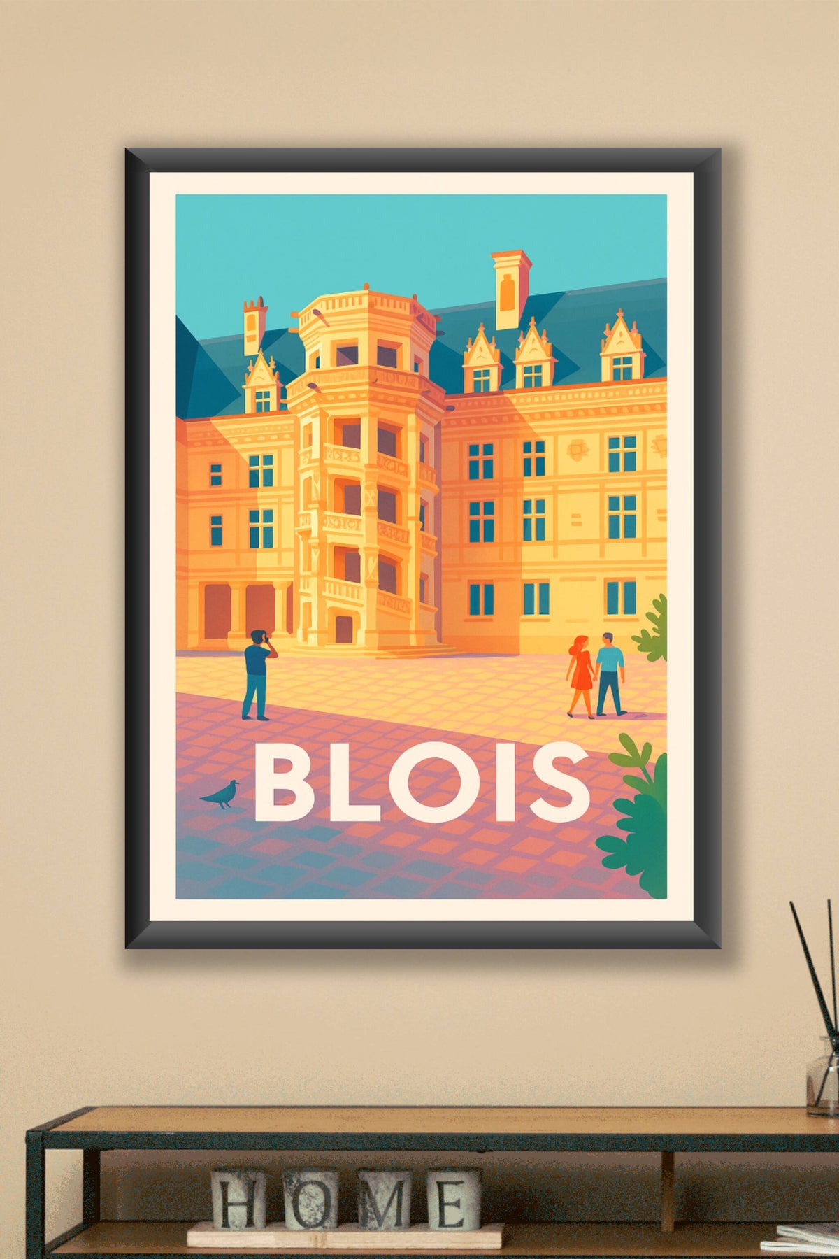 Affiche Blois — L'élégance Renaissance au Château · poster d'art de Blois
