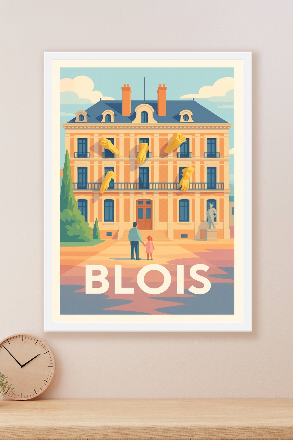 Affiche Blois — L'art surprenant au cœur de la ville · poster d'art de Blois