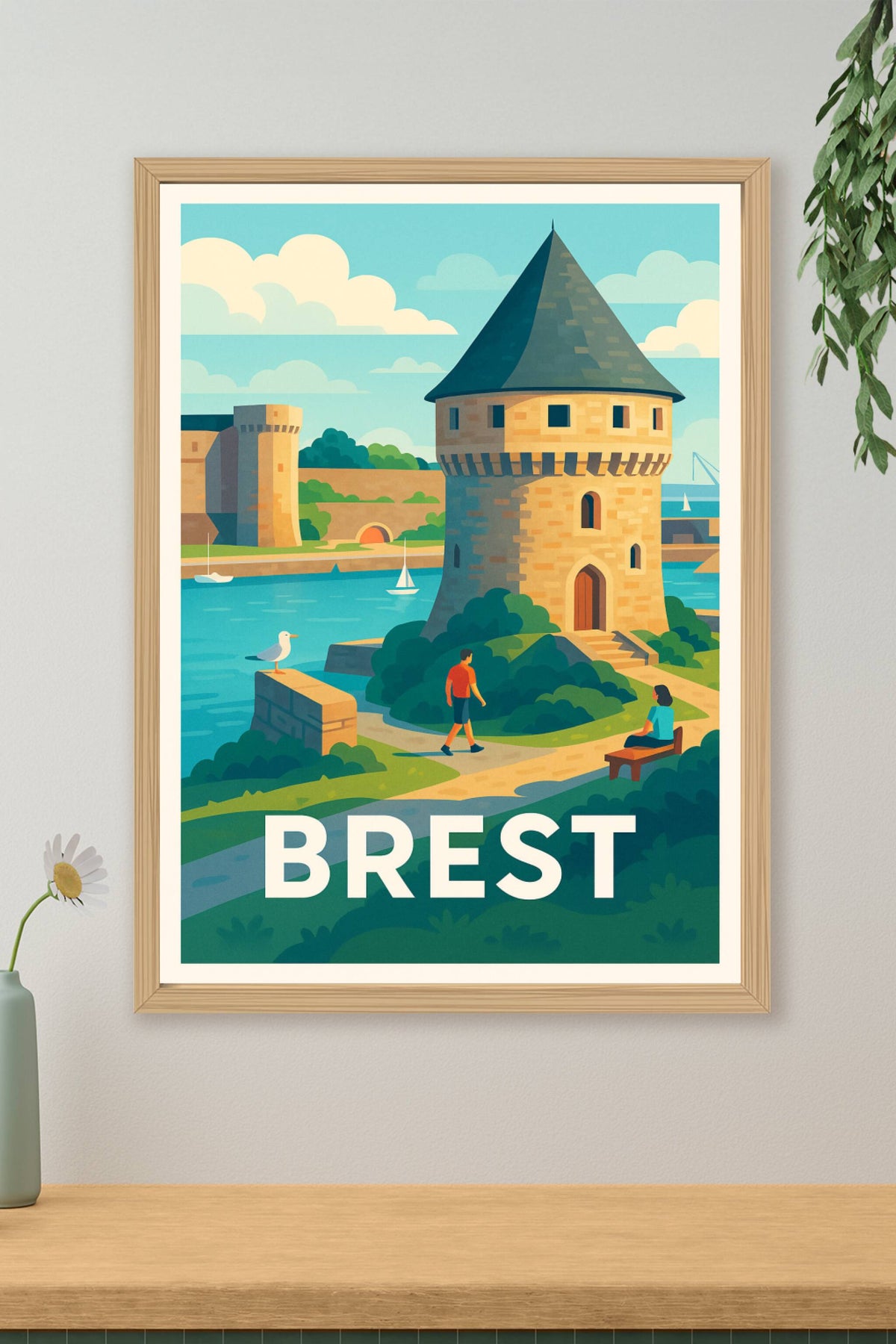 Affiche Brest — Esprit marin et charme breton · poster d'art de Brest