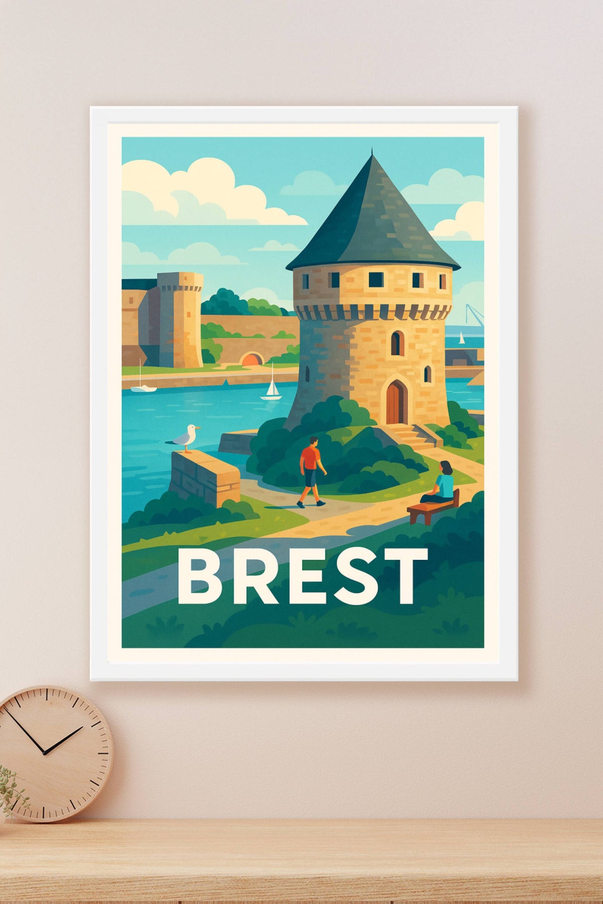 Affiche Brest — Esprit marin et charme breton · poster d'art de Brest