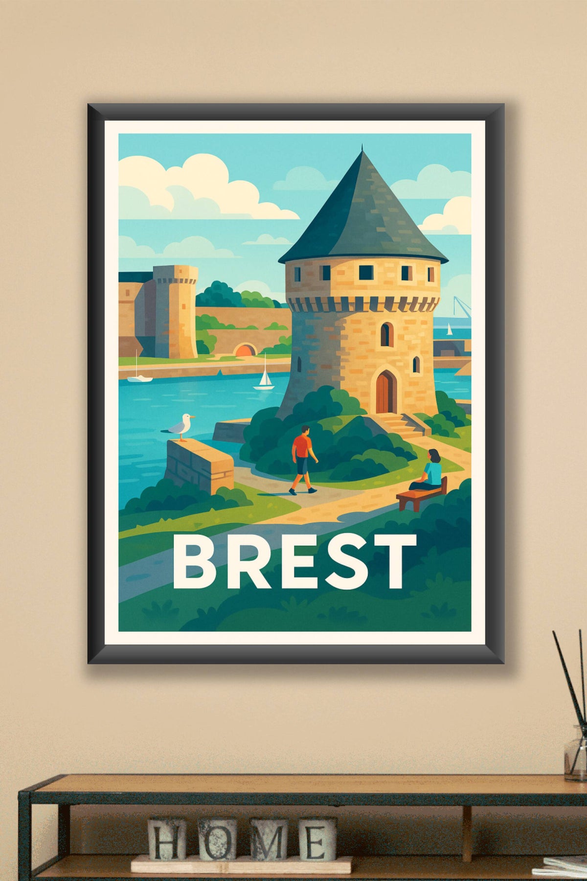Affiche Brest — Esprit marin et charme breton · poster d'art de Brest