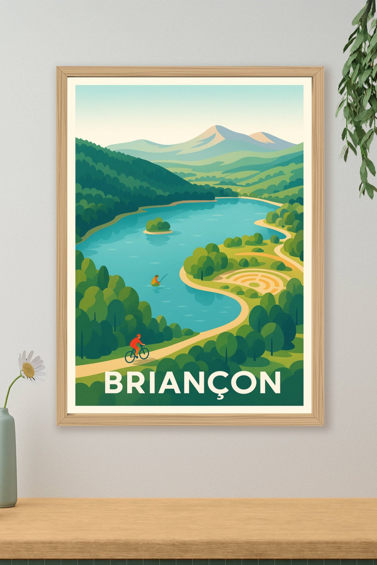 Affiche Briançon — Évasion nature au cœur des montagnes · poster d'art de Briançon