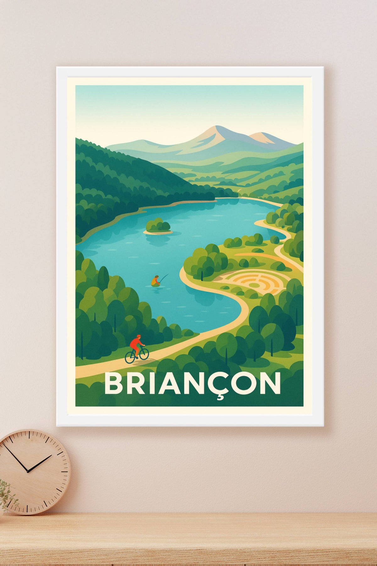 Affiche Briançon — Évasion nature au cœur des montagnes · poster d'art de Briançon