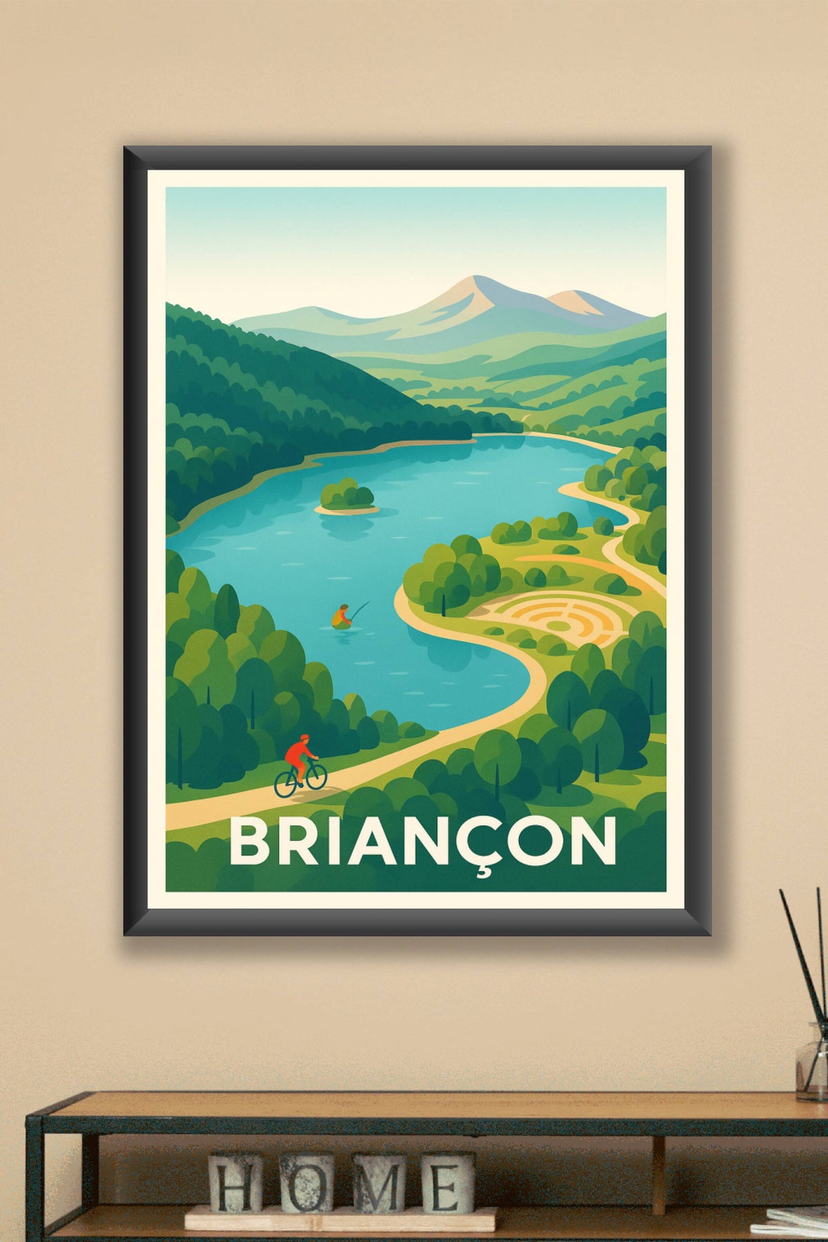 Affiche Briançon — Évasion nature au cœur des montagnes · poster d'art de Briançon