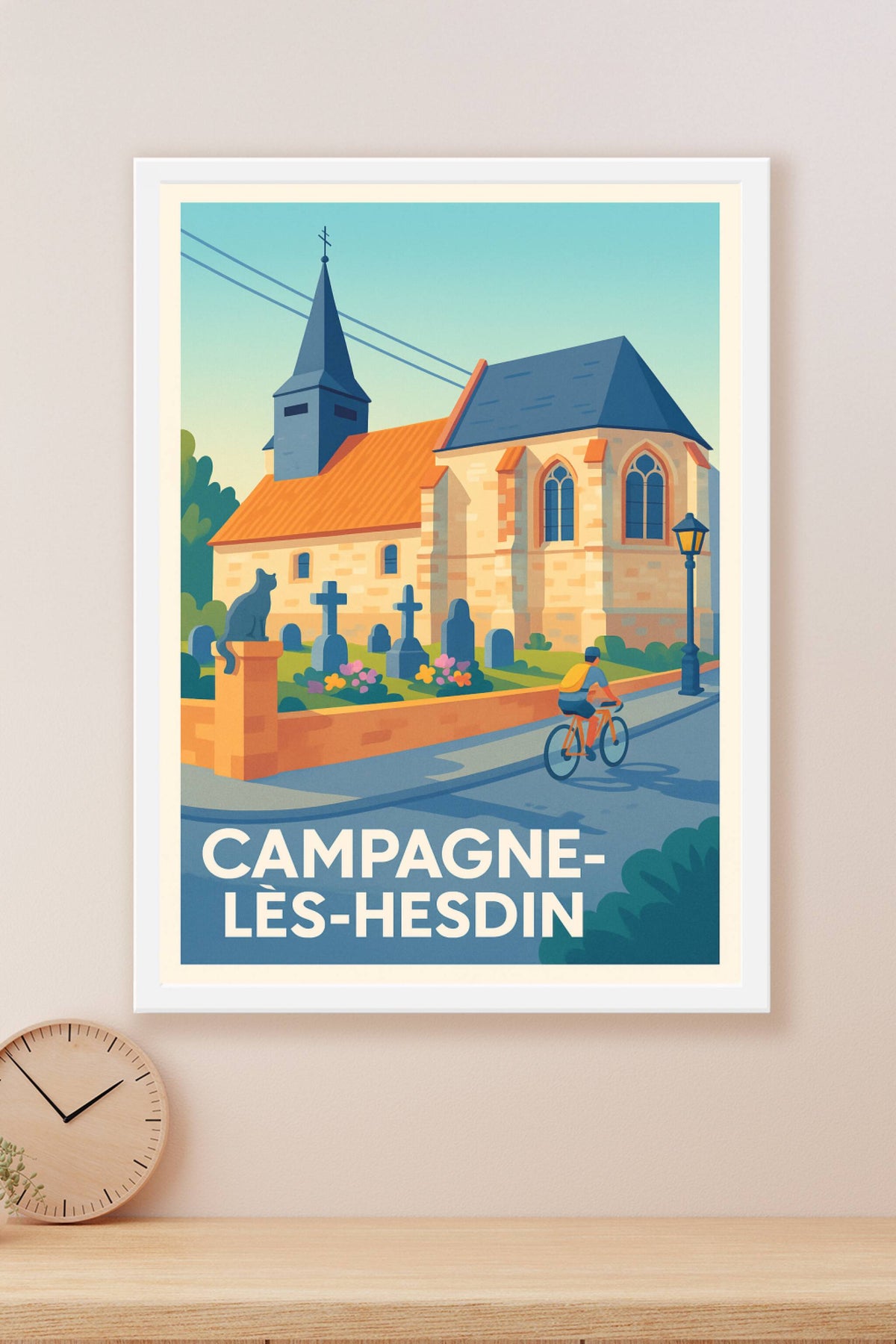Affiche Campagne-lès-Hesdin — Charme et sérénité à la campagne · poster d'art de Campagne-lès-Hesdin