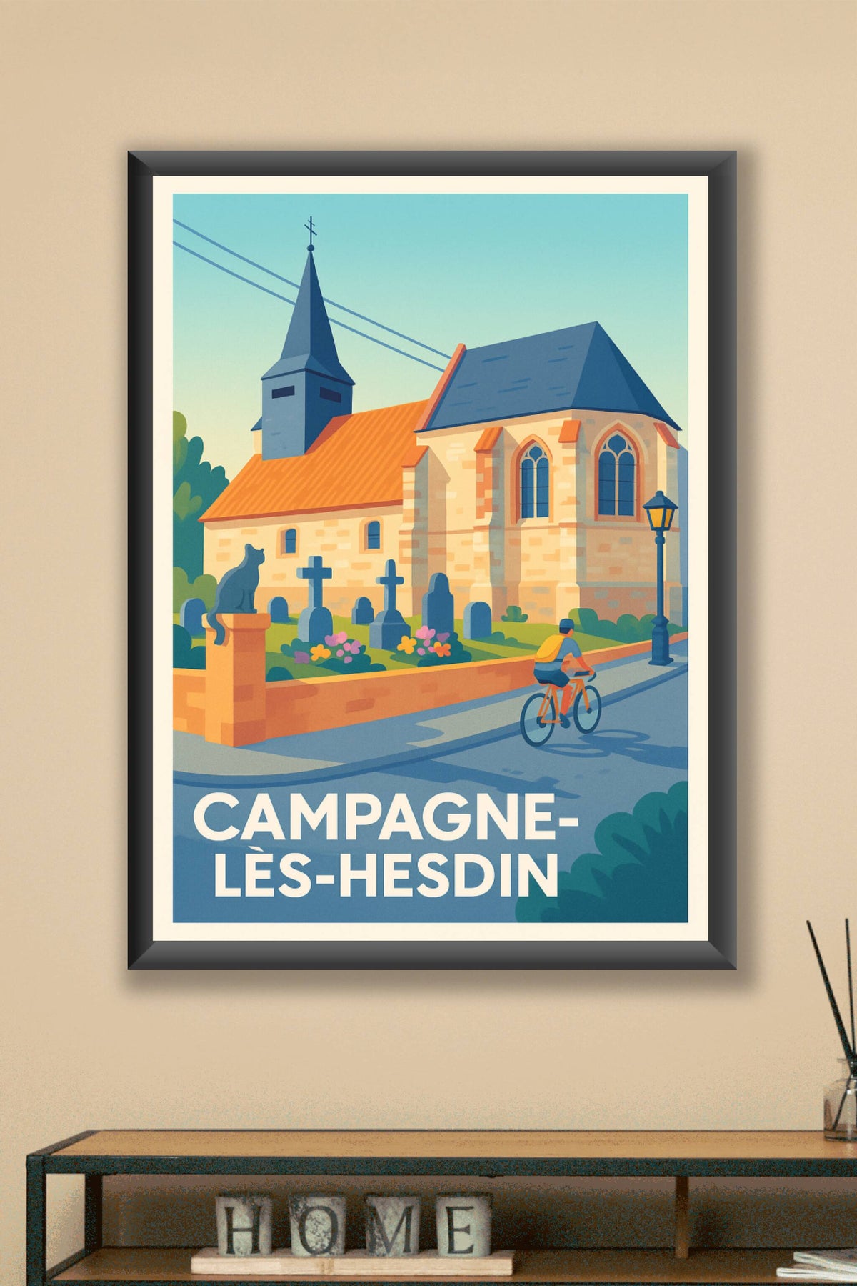 Affiche Campagne-lès-Hesdin — Charme et sérénité à la campagne · poster d'art de Campagne-lès-Hesdin