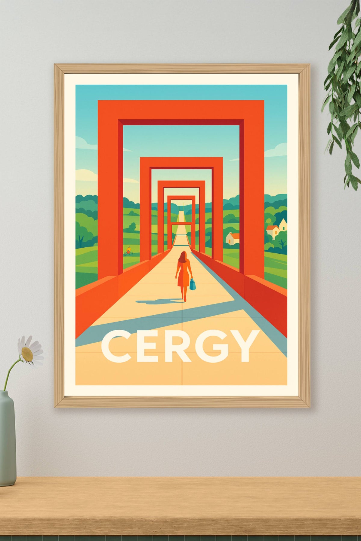 Affiche Cergy — Voyage au cœur de l'art moderne · poster d'art de Cergy