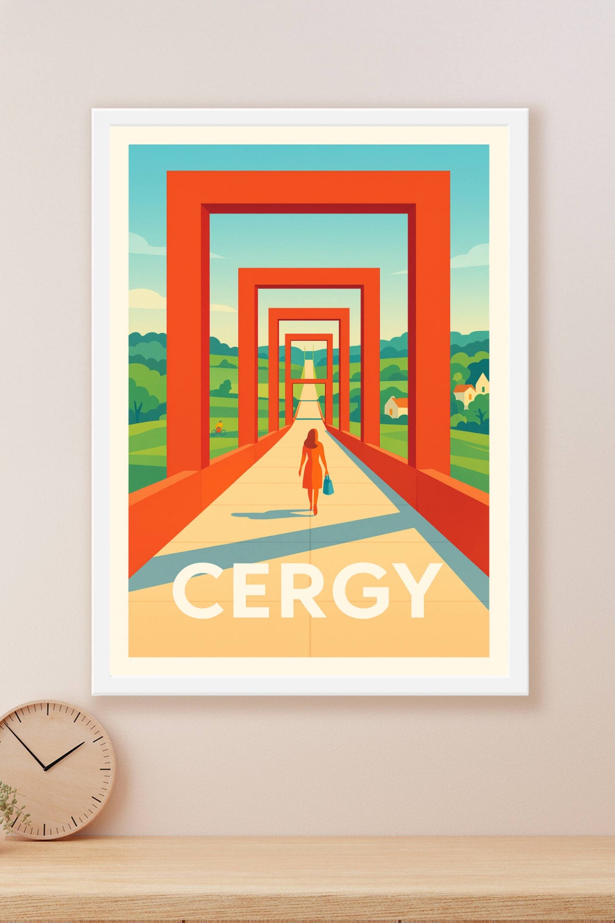 Affiche Cergy — Voyage au cœur de l'art moderne · poster d'art de Cergy