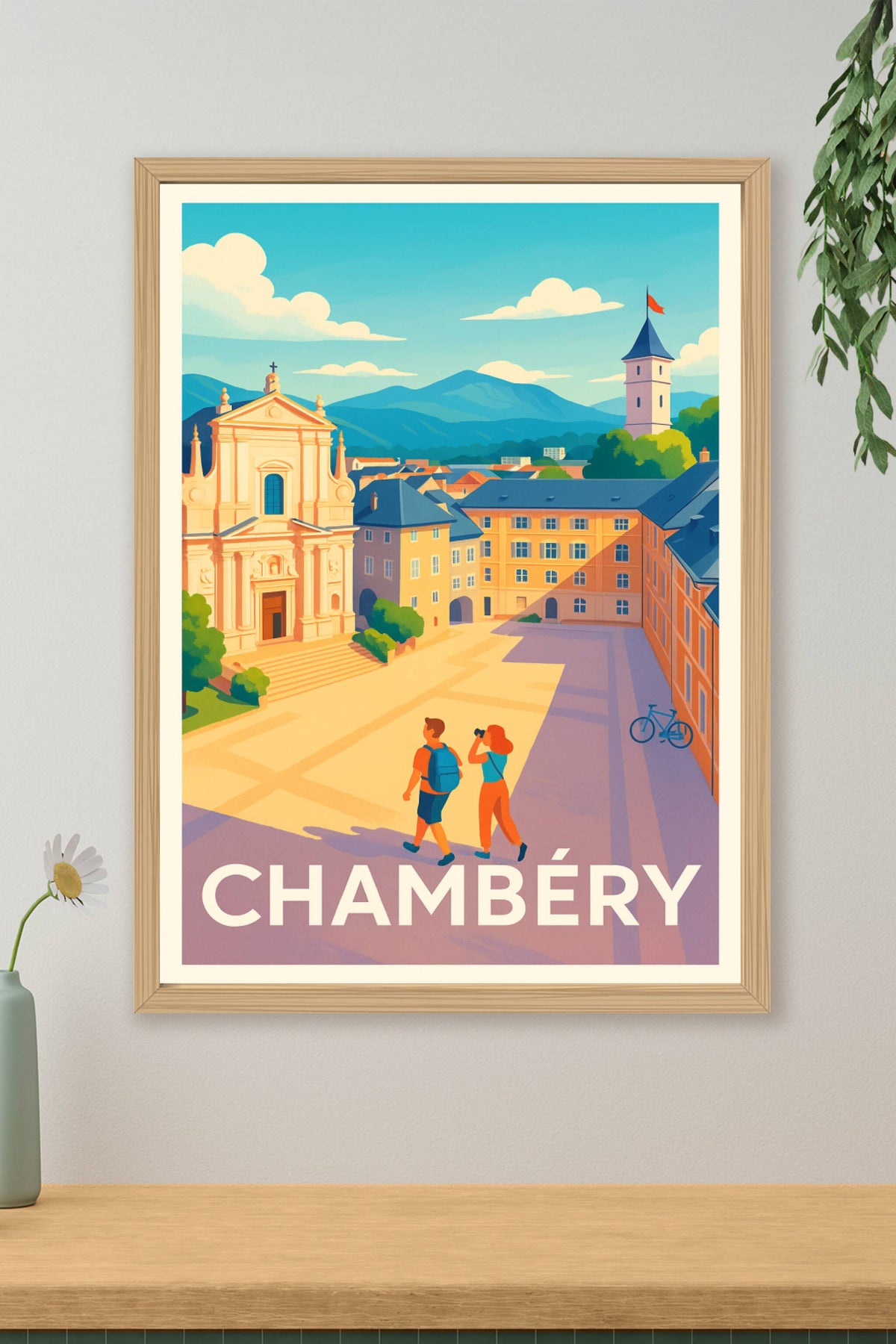 Affiche Chambéry — L’Élégance au Cœur des Alpes · poster d'art de Chambéry
