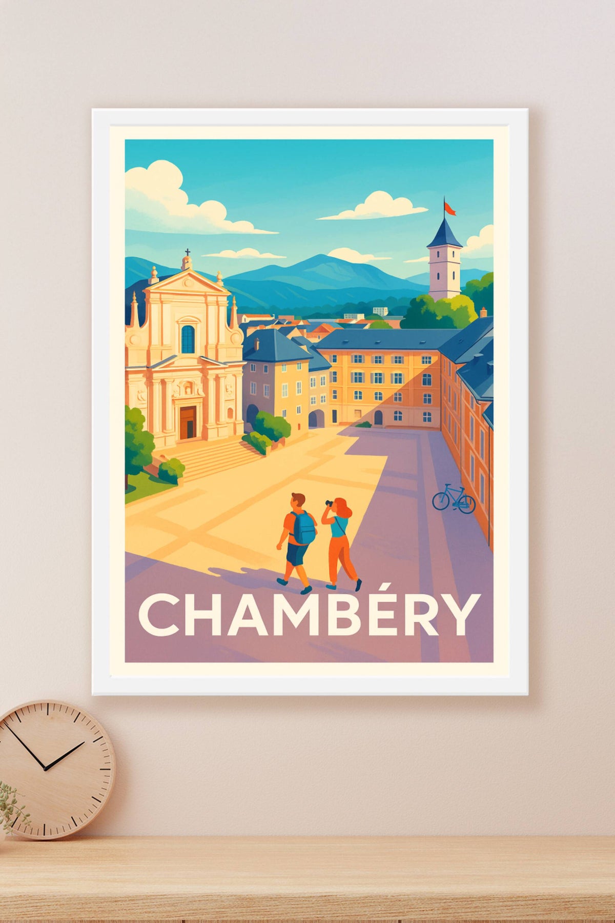 Affiche Chambéry — L’Élégance au Cœur des Alpes · poster d'art de Chambéry