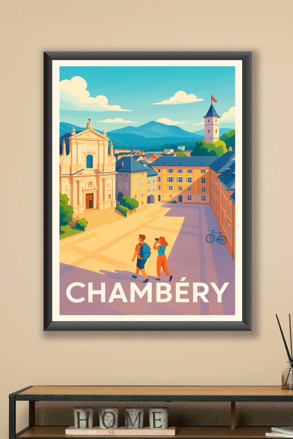 Affiche Chambéry — L’Élégance au Cœur des Alpes · poster d'art de Chambéry