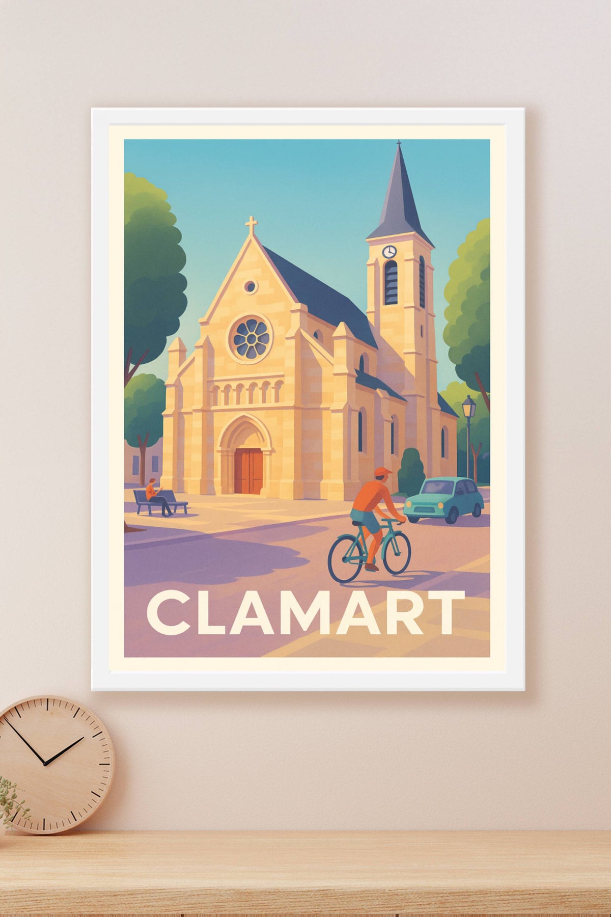 Affiche Clamart — Charme paisible et architectural · poster d'art de Clamart