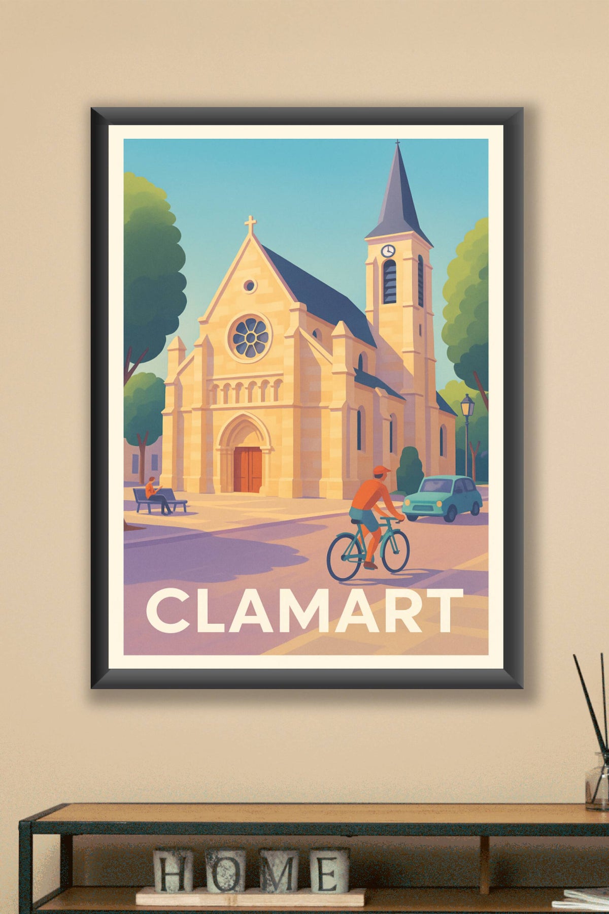 Affiche Clamart — Charme paisible et architectural · poster d'art de Clamart