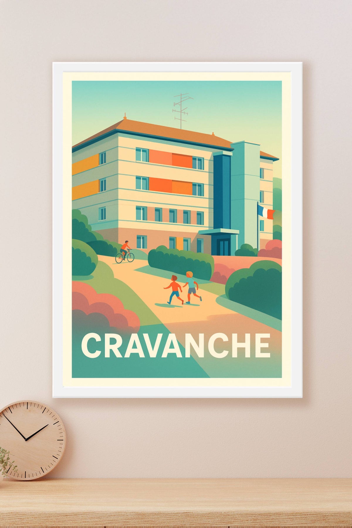 Affiche Cravanche — Douceur de vie et convivialité · poster d'art de Cravanche