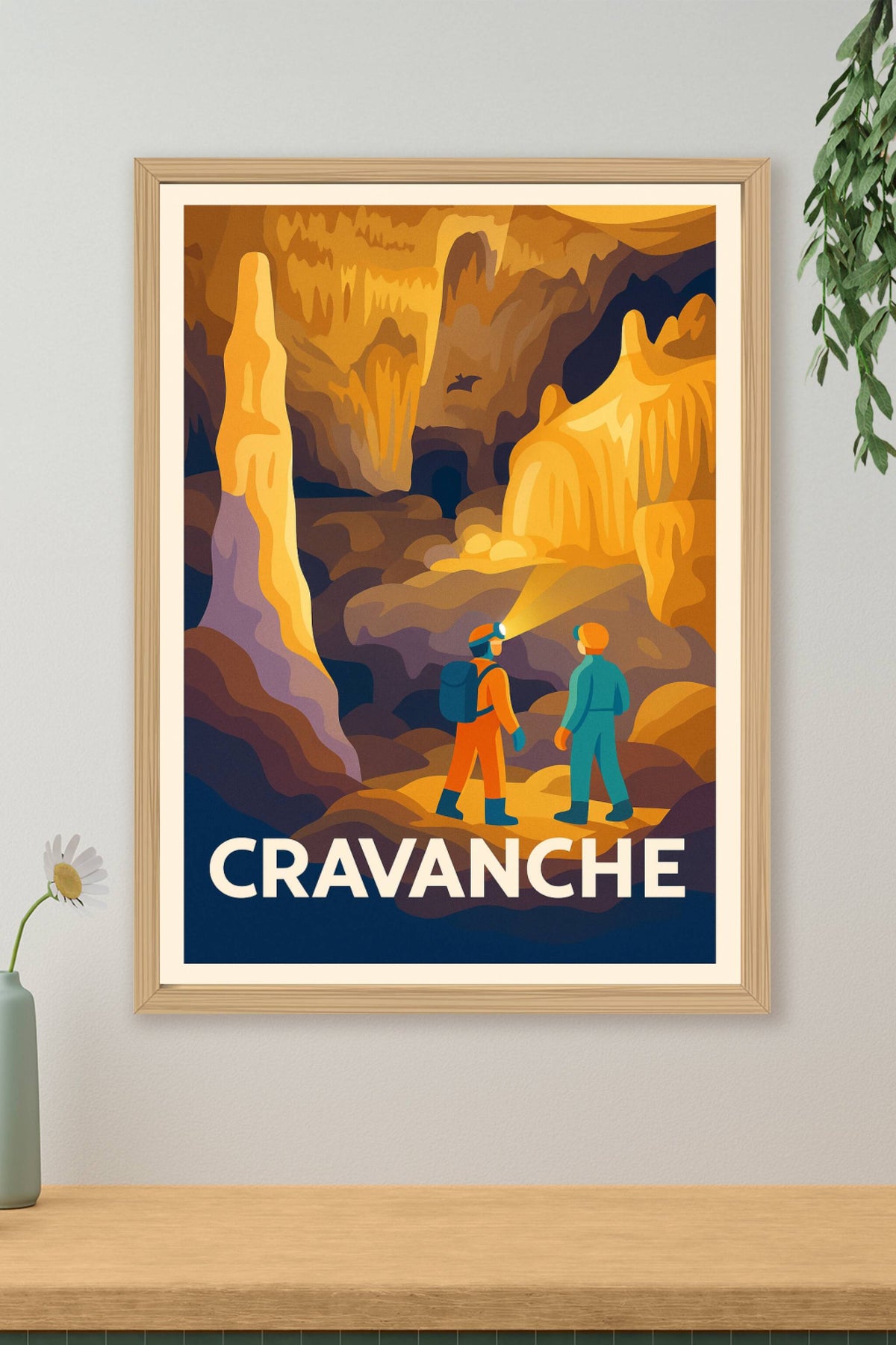 Affiche Cravanche — Exploration souterraine fascinante · poster d'art de Cravanche