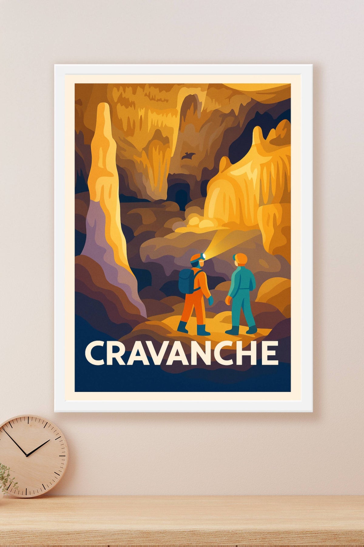 Affiche Cravanche — Exploration souterraine fascinante · poster d'art de Cravanche