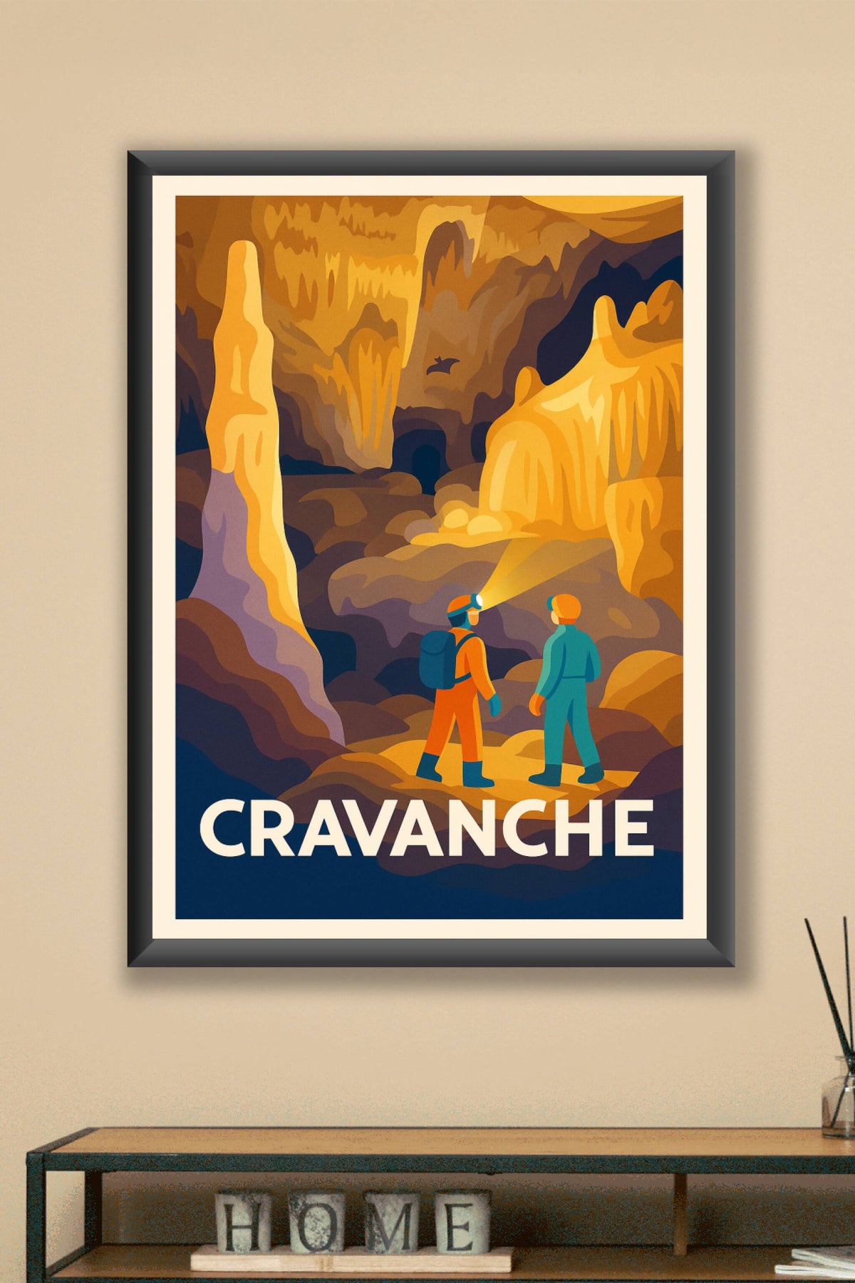 Affiche Cravanche — Exploration souterraine fascinante · poster d'art de Cravanche