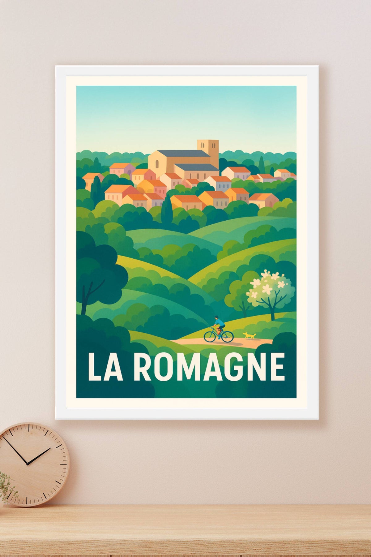 Affiche La Romagne — Évasion bucolique et douceur de vivre · poster d'art de La Romagne