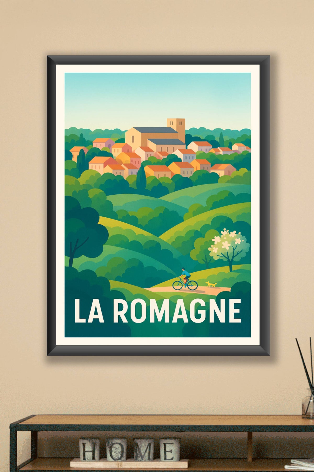 Affiche La Romagne — Évasion bucolique et douceur de vivre · poster d'art de La Romagne