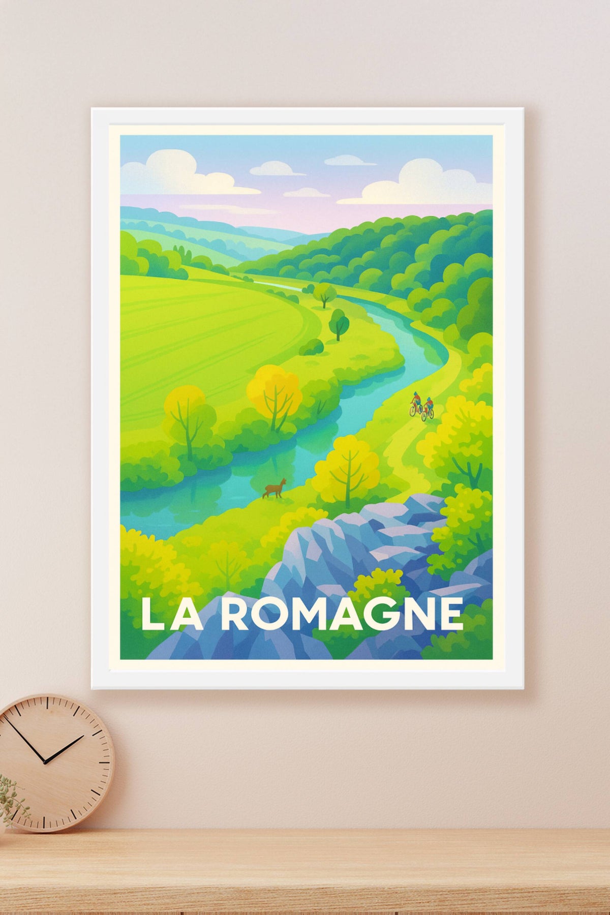 Affiche La Romagne — Échappée verte au cœur de la nature · poster d'art de La Romagne