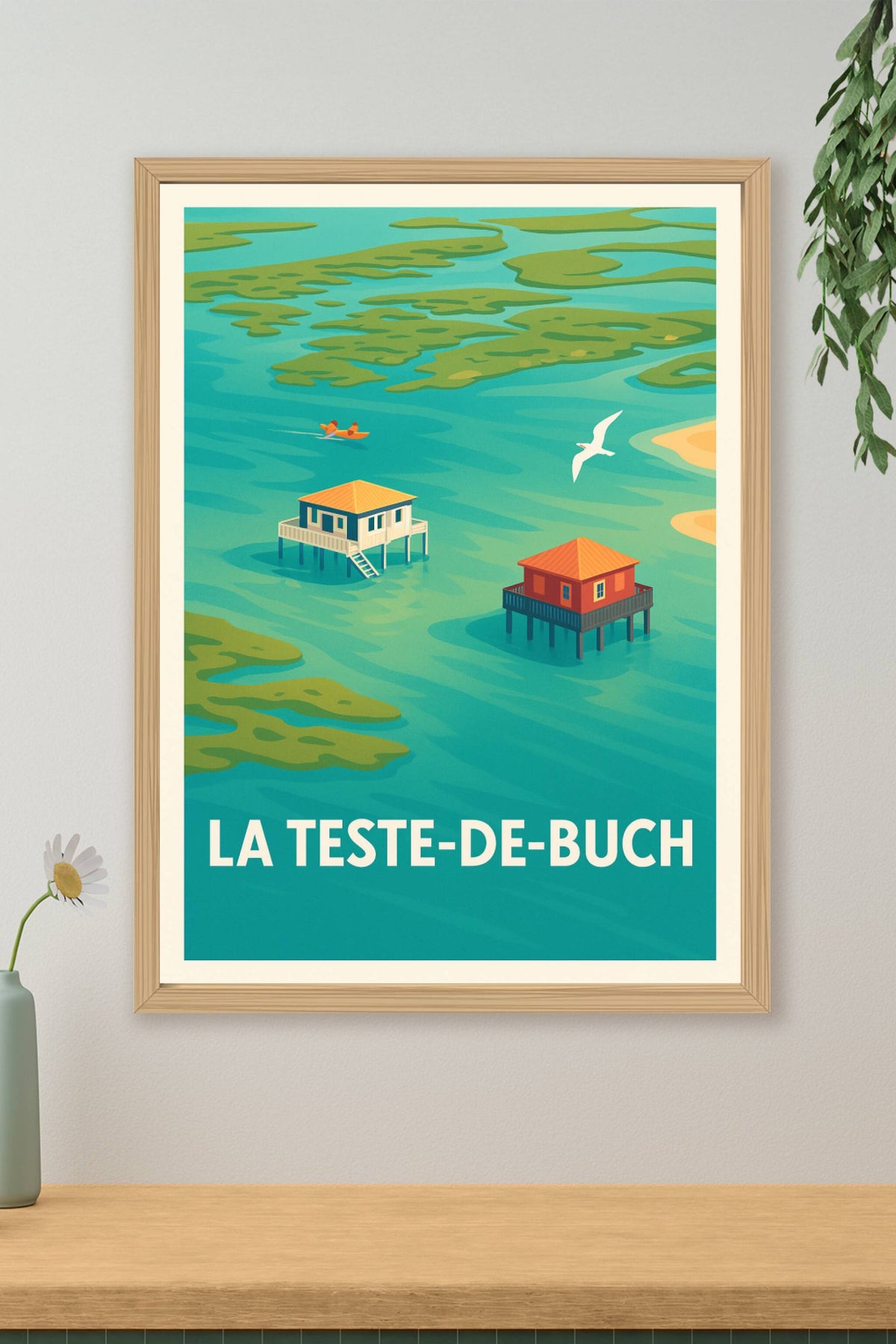 Affiche La Teste-de-Buch — Sérénité au cœur du Bassin d'Arcachon · poster d'art de La Teste-de-Buch