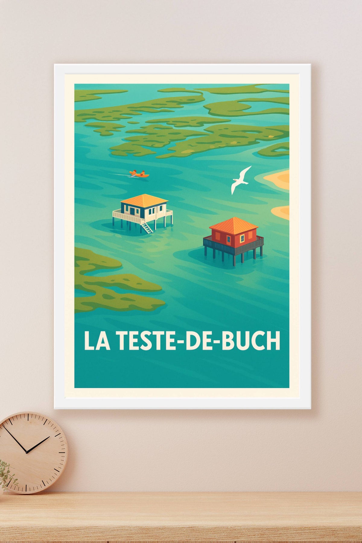 Affiche La Teste-de-Buch — Sérénité au cœur du Bassin d'Arcachon · poster d'art de La Teste-de-Buch