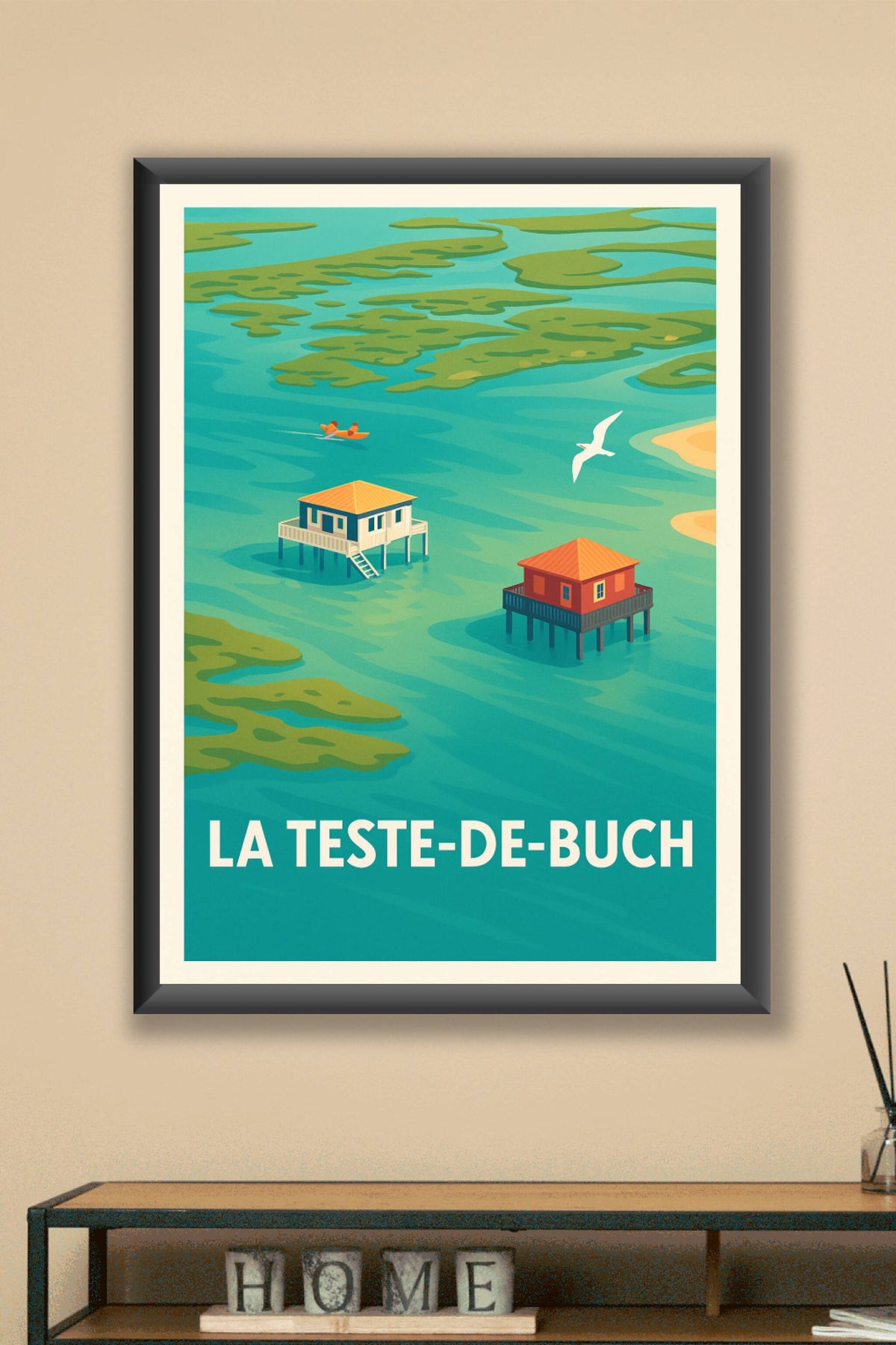 Affiche La Teste-de-Buch — Sérénité au cœur du Bassin d'Arcachon · poster d'art de La Teste-de-Buch