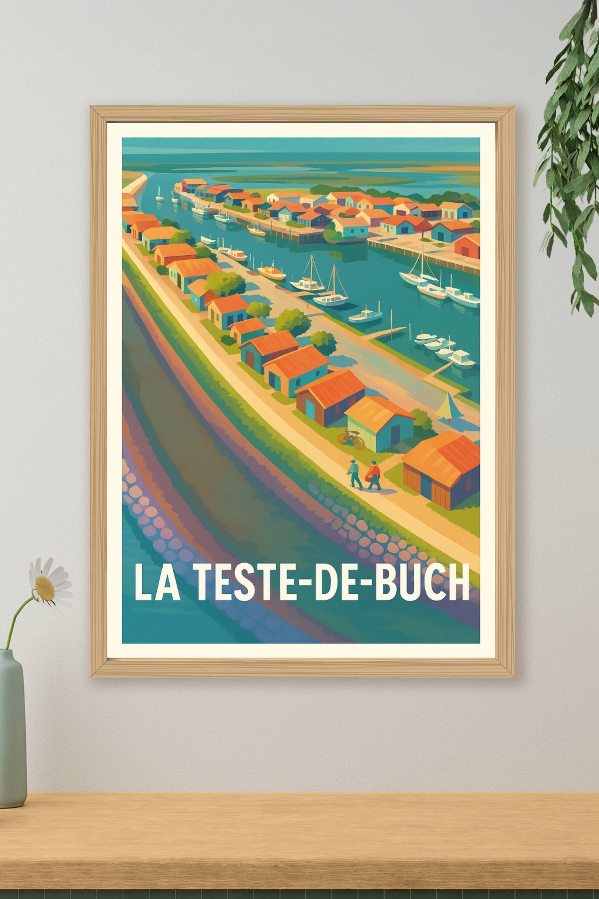 Affiche La Teste-de-Buch — Charme et sérénité du Bassin d'Arcachon · poster d'art de La Teste-de-Buch