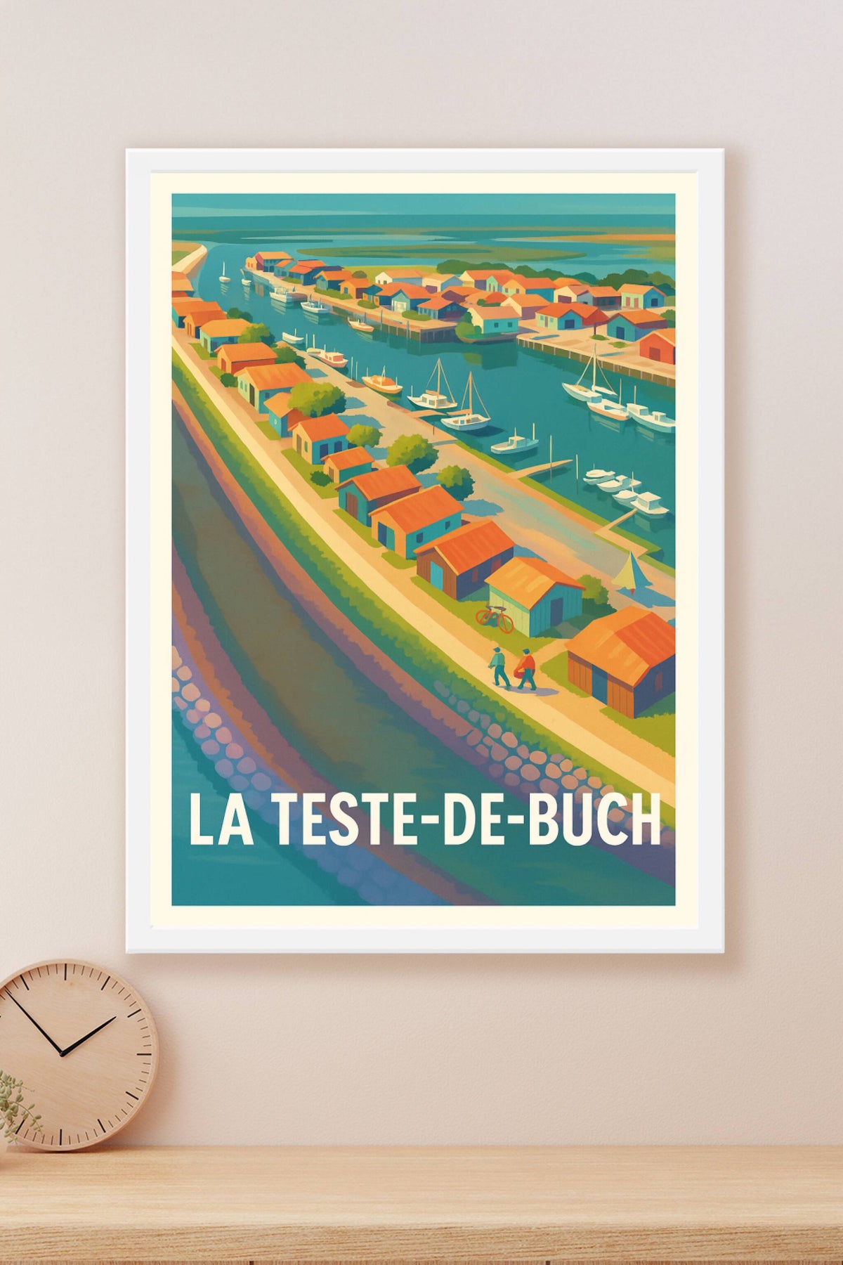 Affiche La Teste-de-Buch — Charme et sérénité du Bassin d'Arcachon · poster d'art de La Teste-de-Buch