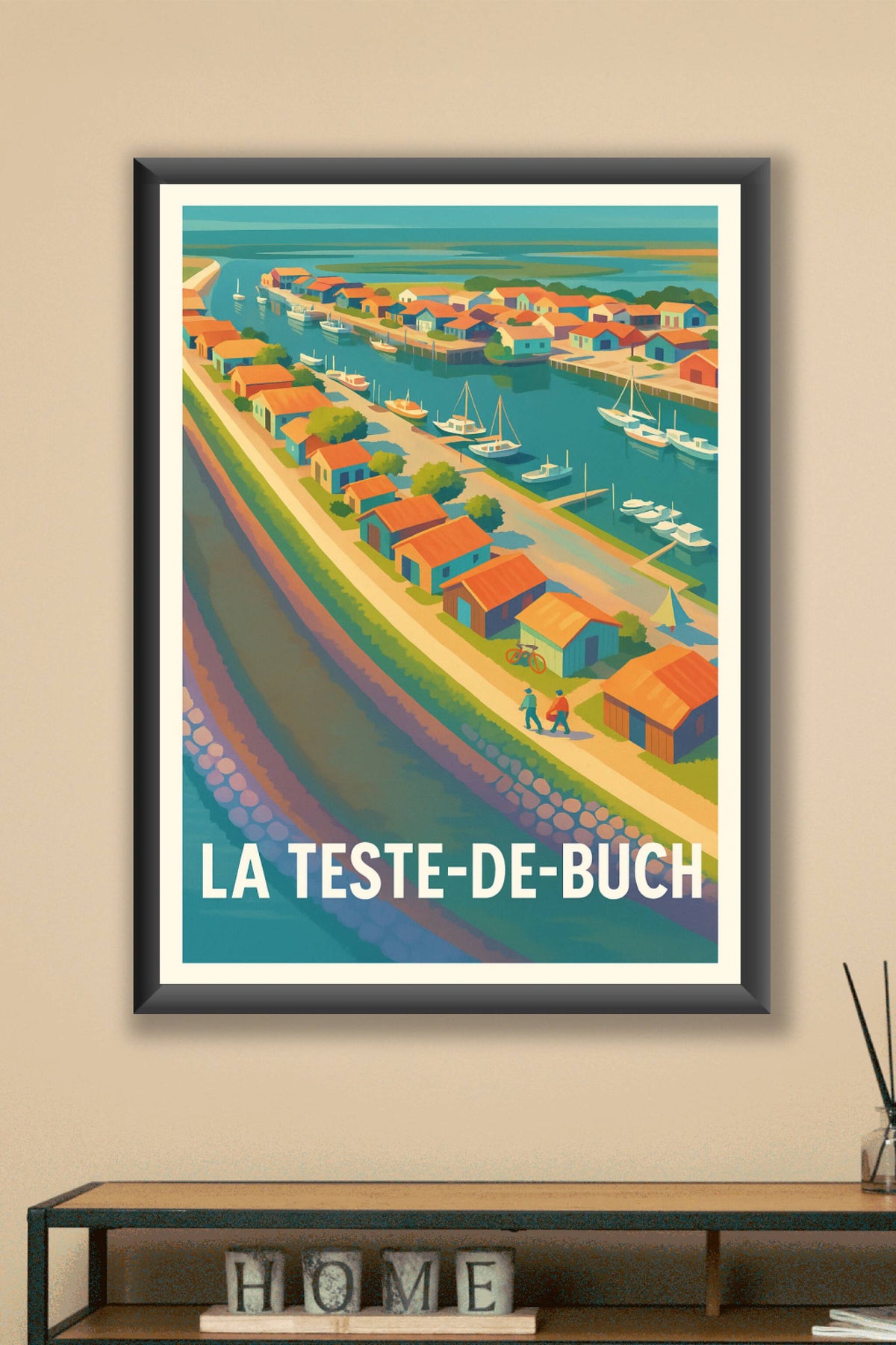 Affiche La Teste-de-Buch — Charme et sérénité du Bassin d'Arcachon · poster d'art de La Teste-de-Buch