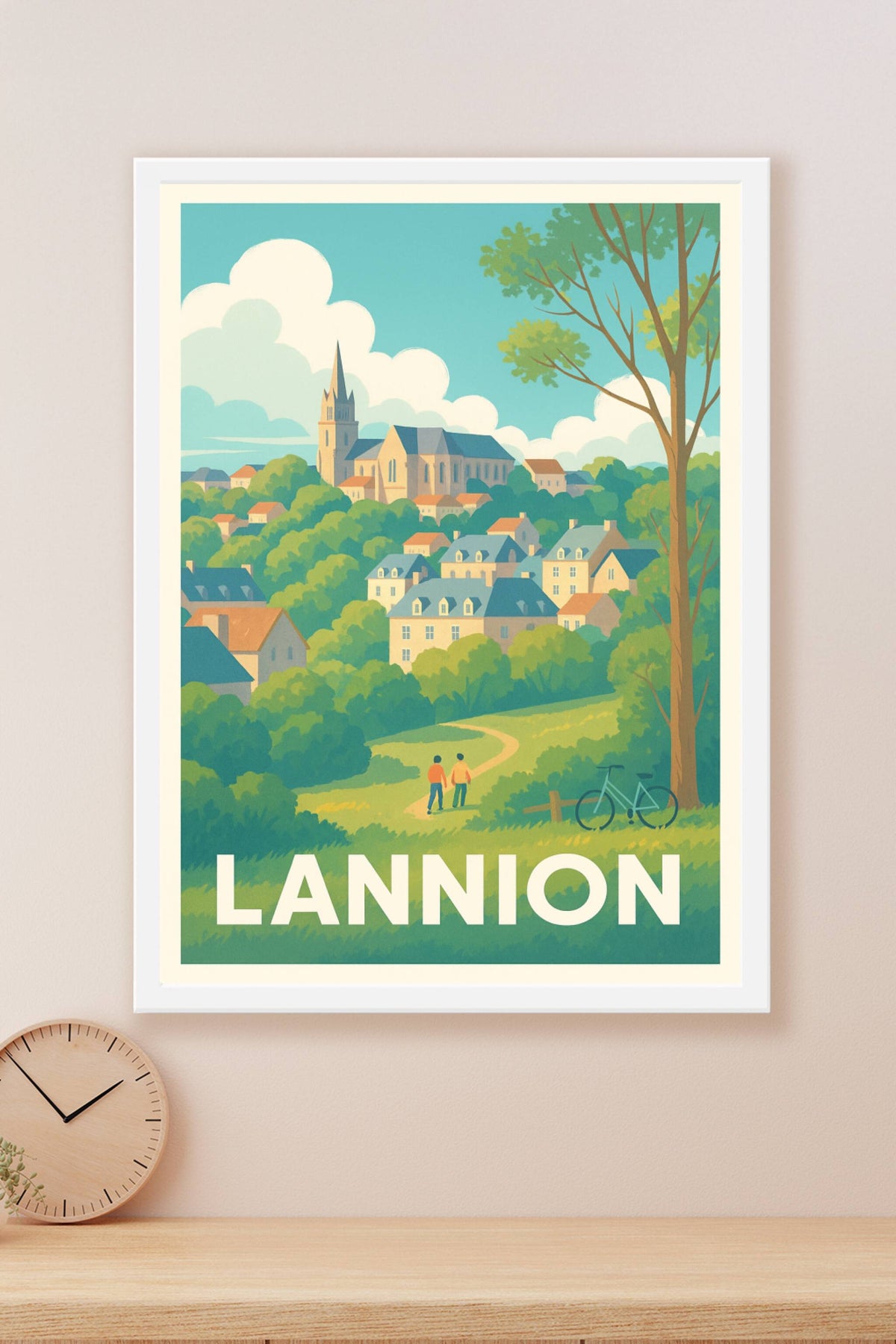 Affiche Lannion — Douceur et sérénité en bord de campagne · poster d'art de Lannion