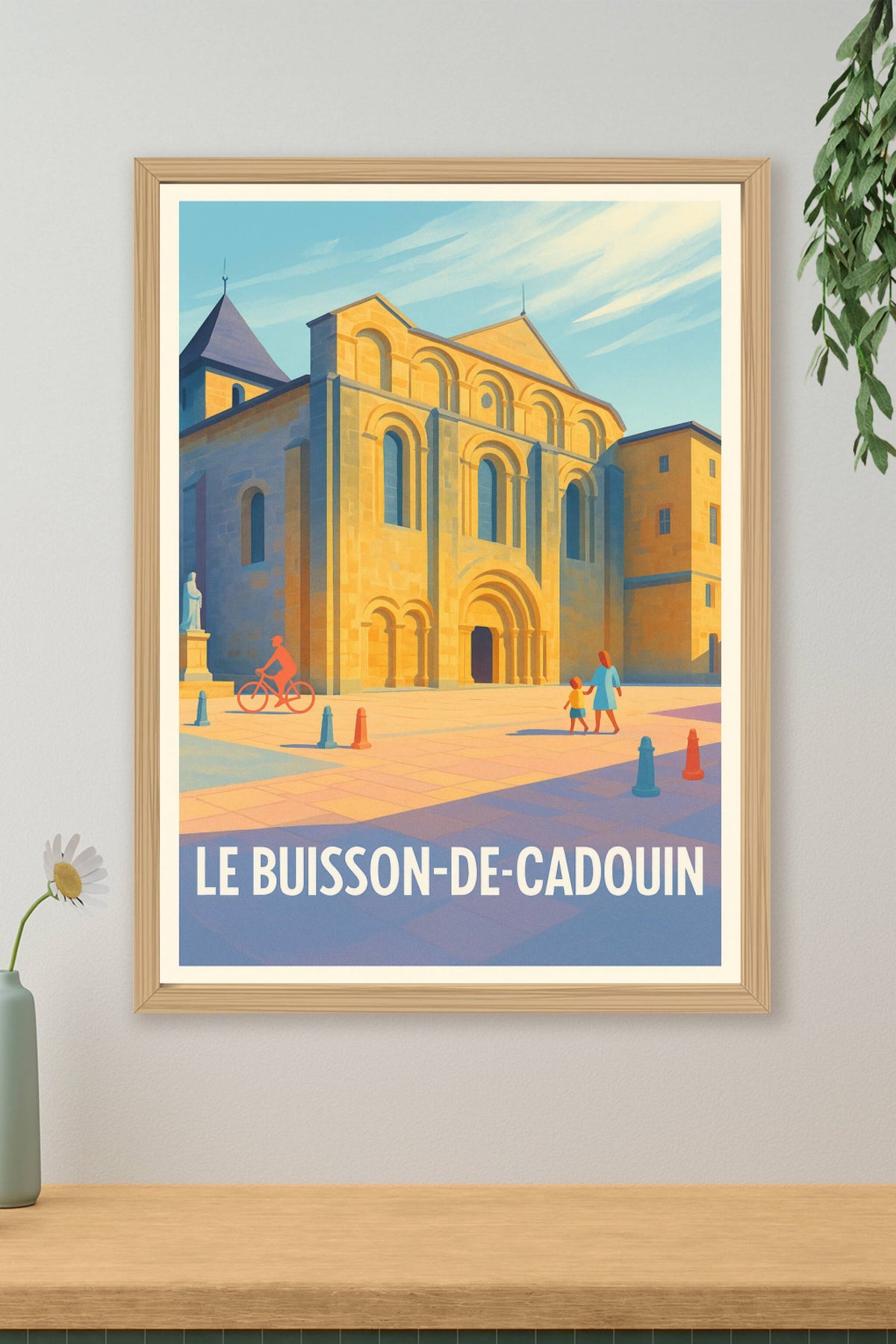 Affiche Le Buisson-de-Cadouin — Charme et Histoire en Lumière · poster d'art de Le Buisson-de-Cadouin