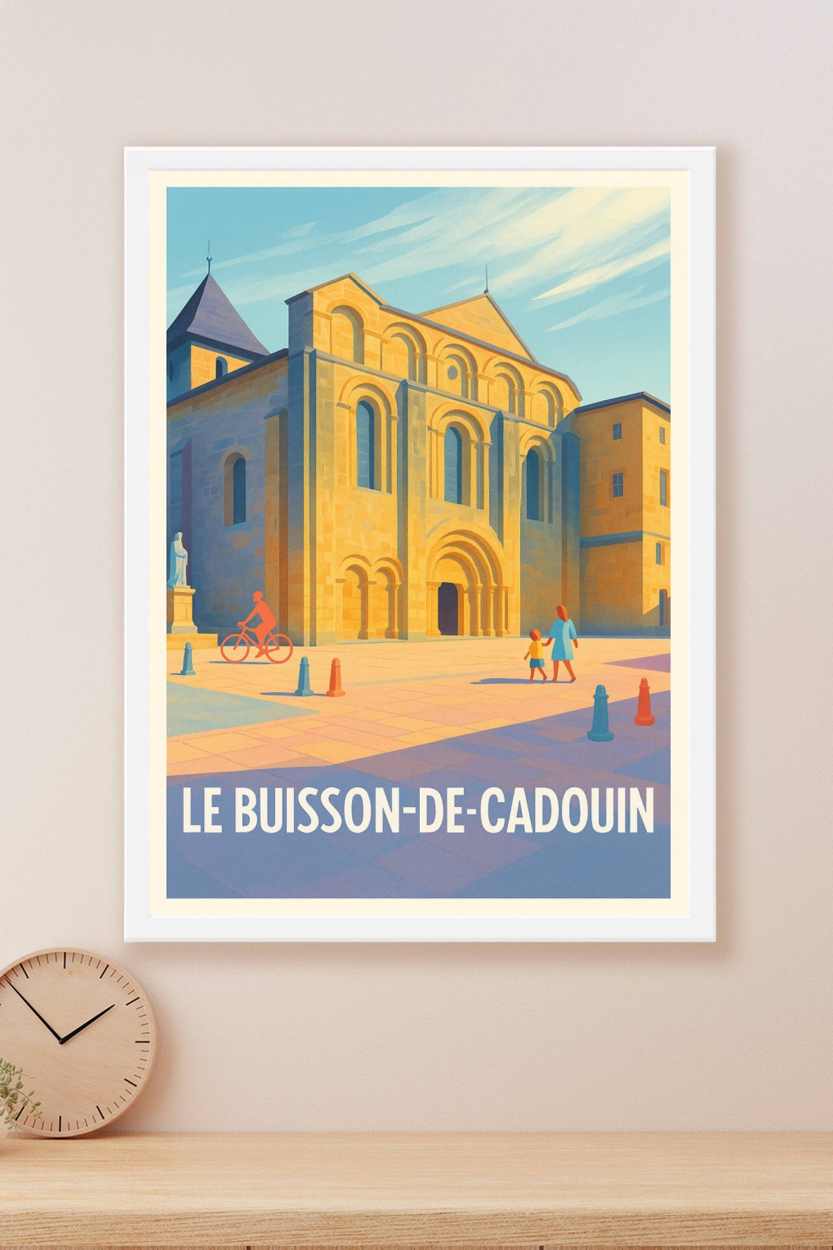 Affiche Le Buisson-de-Cadouin — Charme et Histoire en Lumière · poster d'art de Le Buisson-de-Cadouin