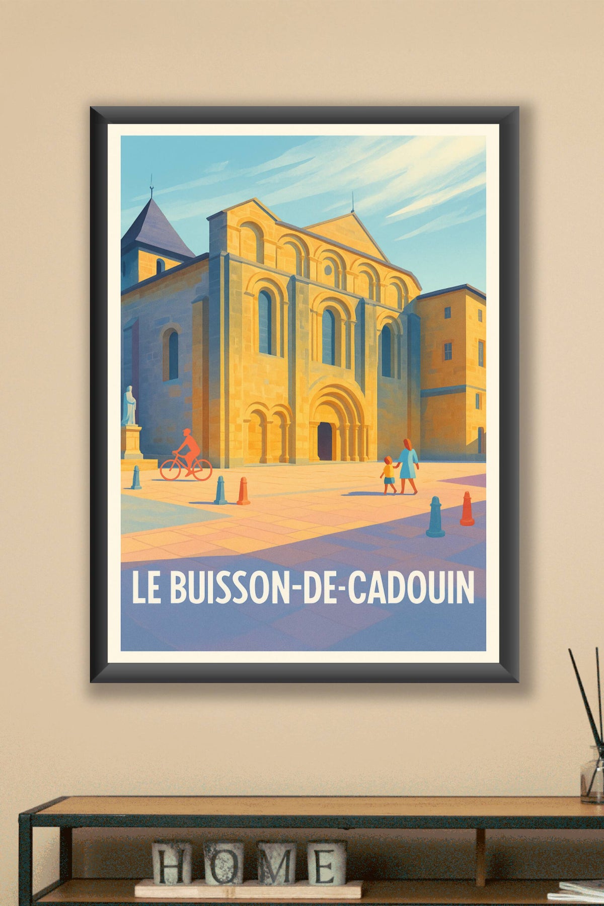 Affiche Le Buisson-de-Cadouin — Charme et Histoire en Lumière · poster d'art de Le Buisson-de-Cadouin