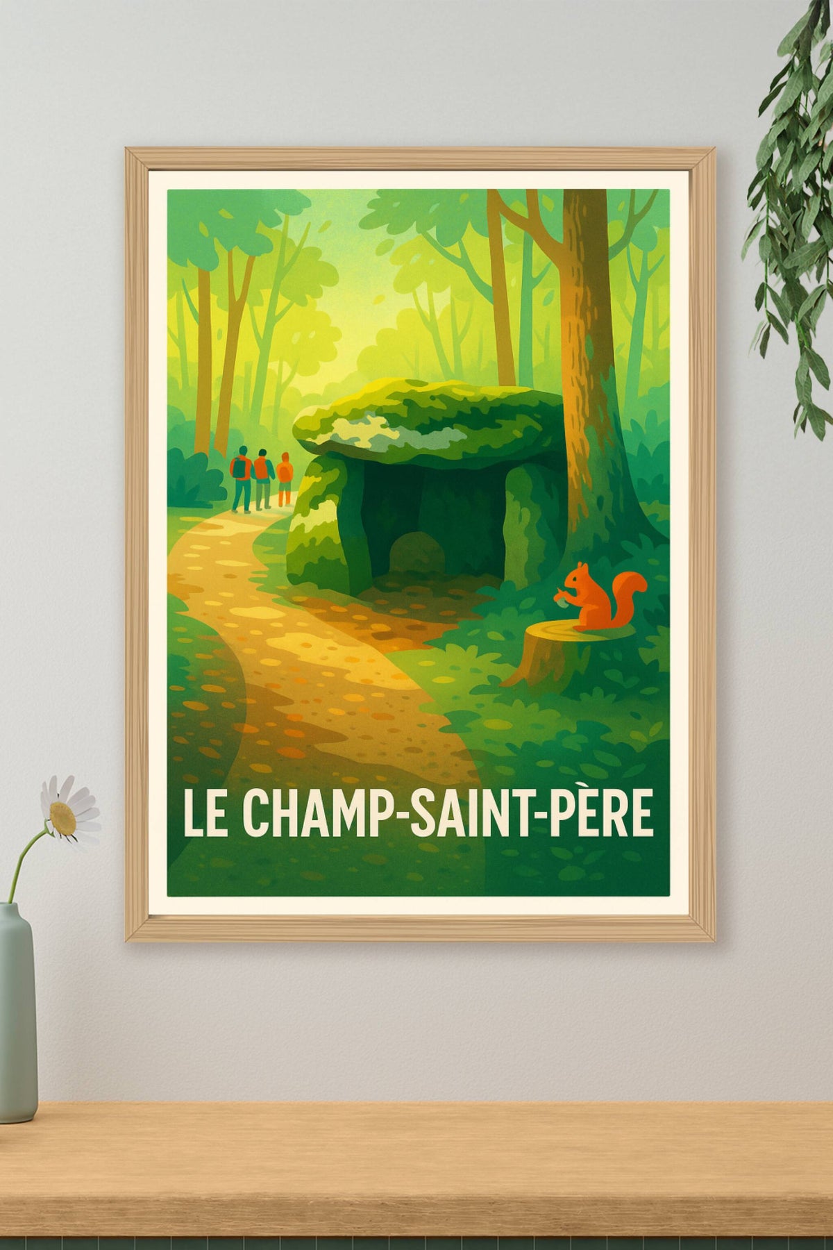 Affiche Le Champ-Saint-Père — Invitation au voyage au cœur de la nature · poster d'art de Le Champ-Saint-Père